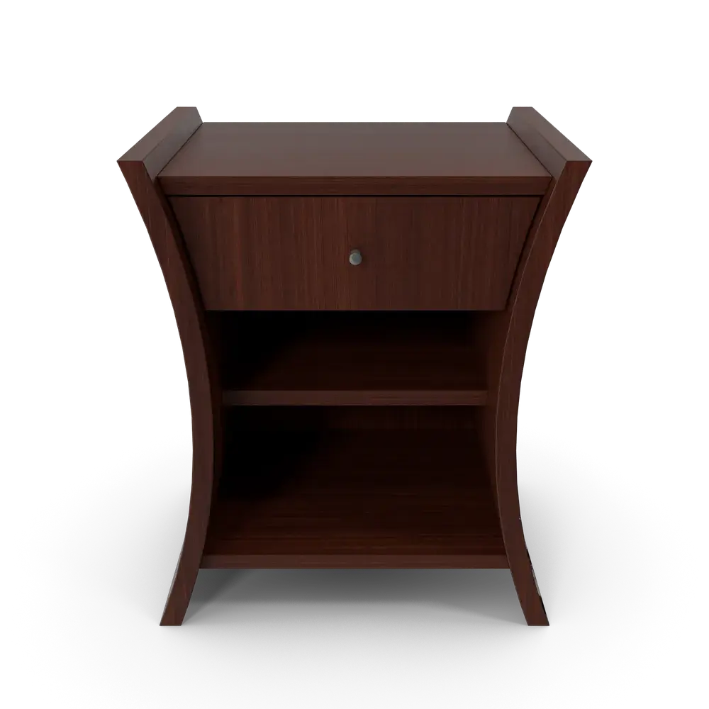 Bedside Table African Cherry