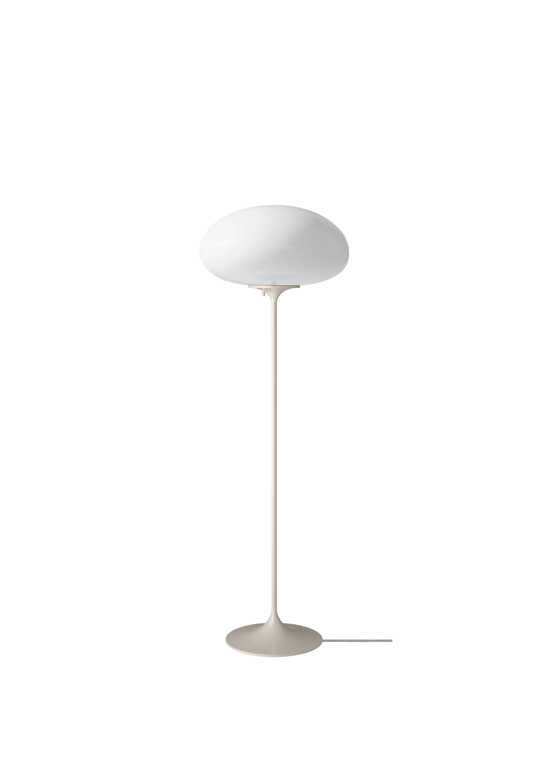 GUBI Stemlite Floor Lamp (Opal Glass, Pebble Grey, 110 cm, EU)