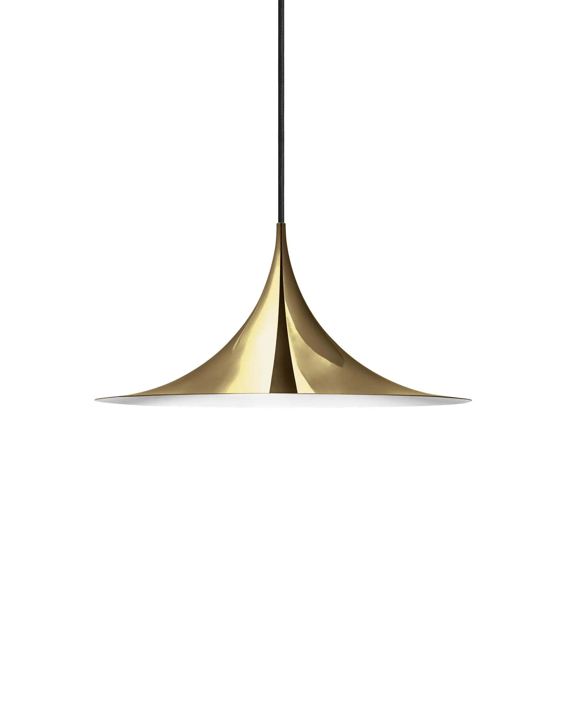 GUBI Semi Pendant (Polished Brass, Ø60 x 30 cm, EU)