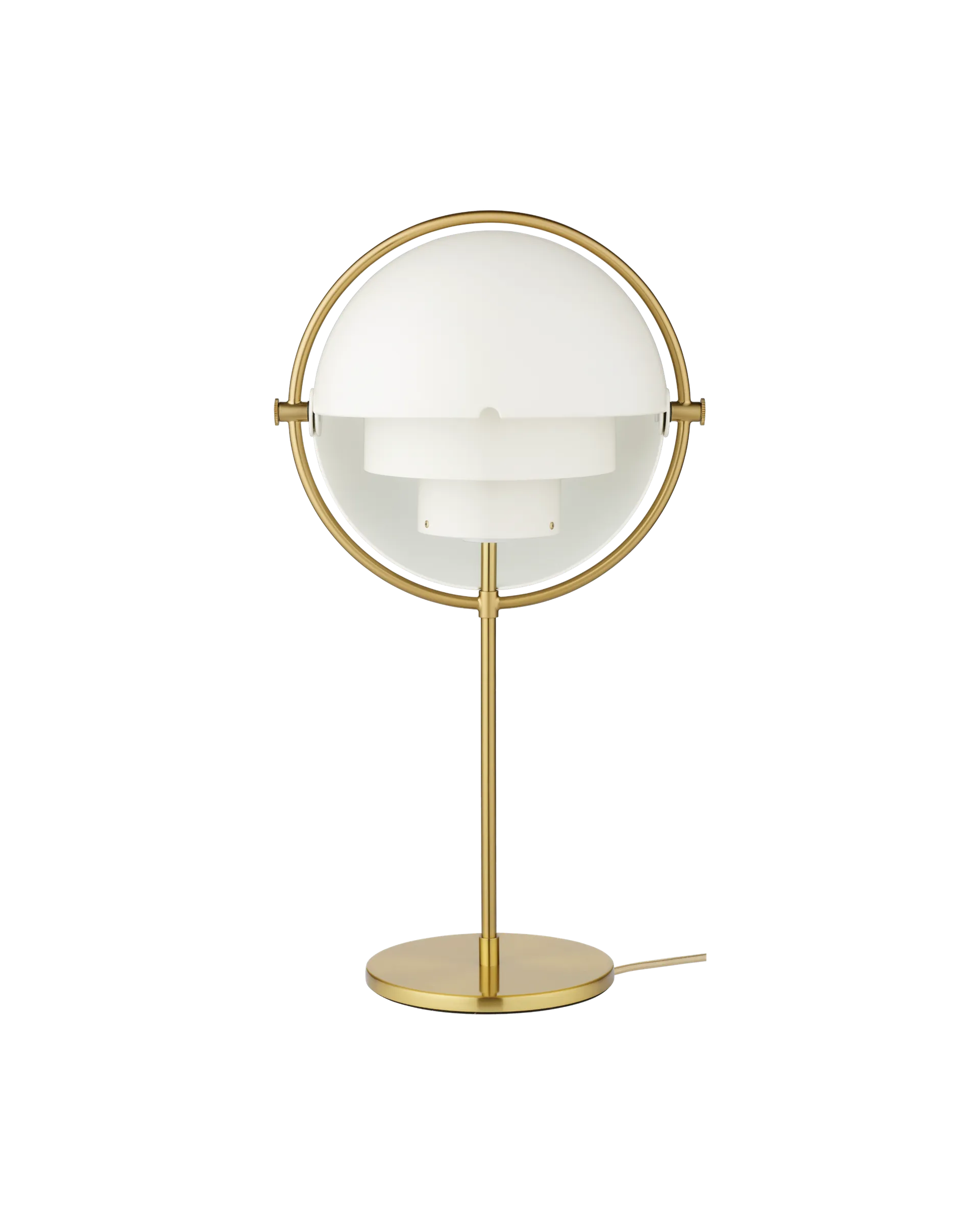 GUBI Multi-Lite Table Lamp (White Semi Matt, Brass, UK)