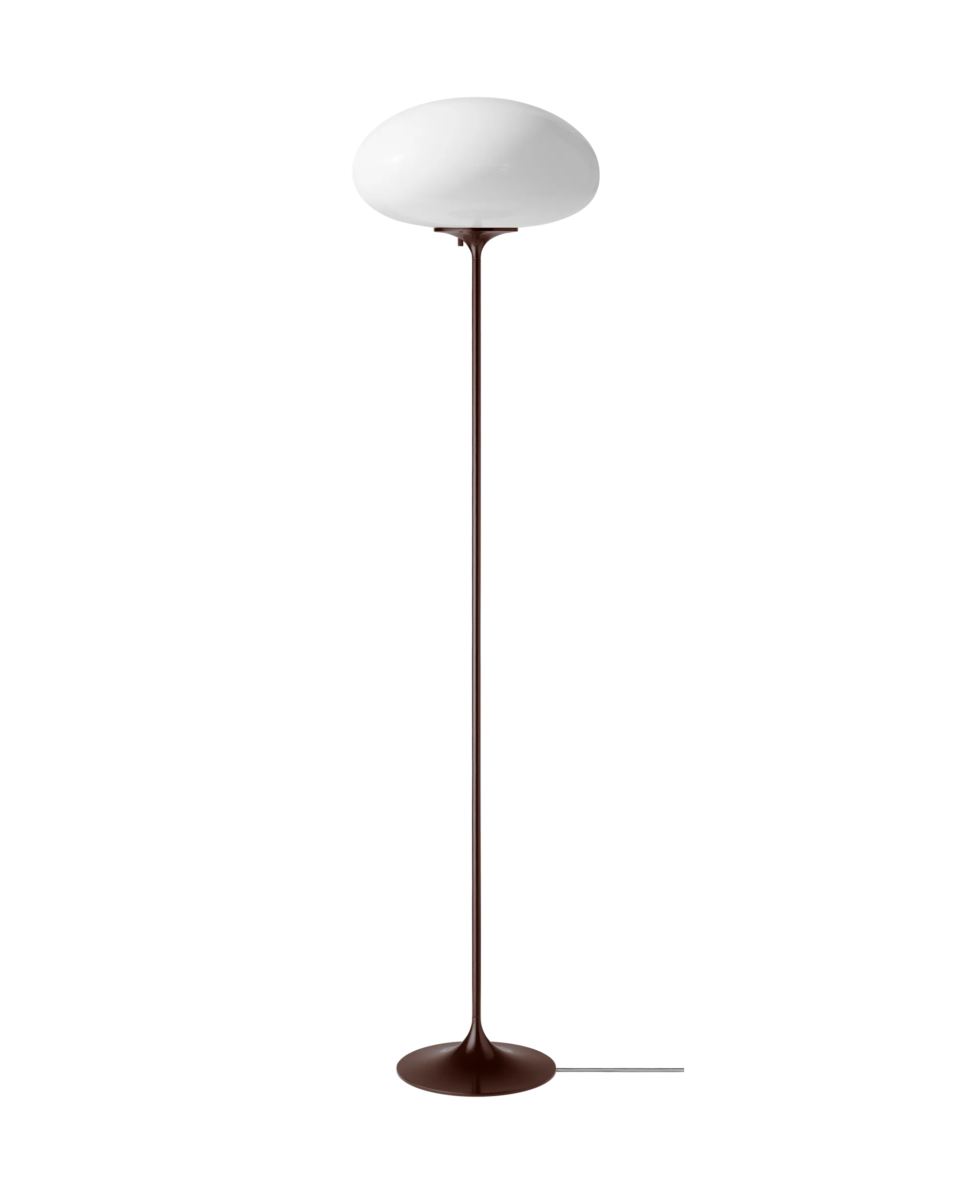 GUBI Stemlite Floor Lamp (Opal Glass, Black Red, 150 cm, UK)