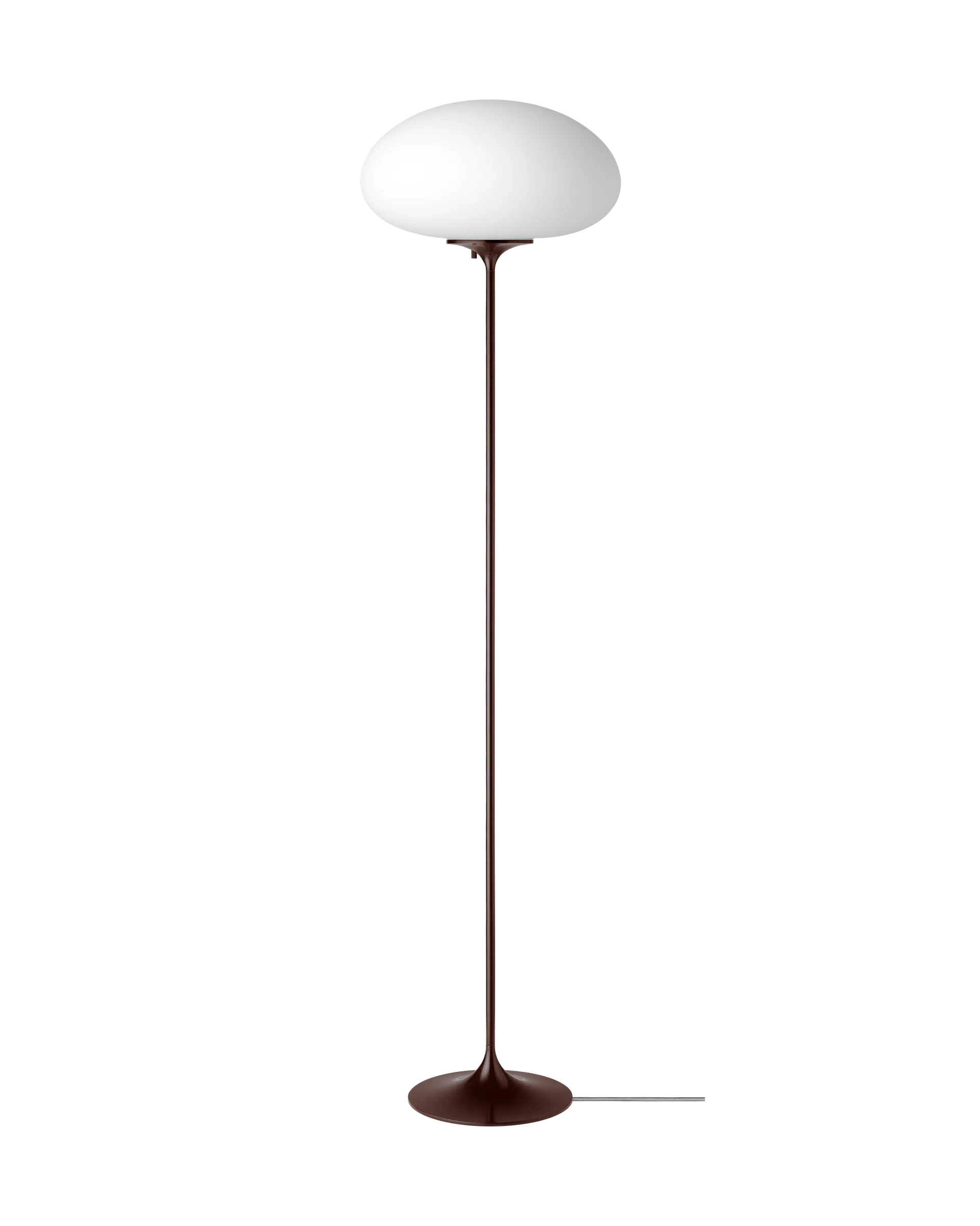 GUBI Stemlite Floor Lamp (Frosted Glass, Black Red, 150 cm, UK)