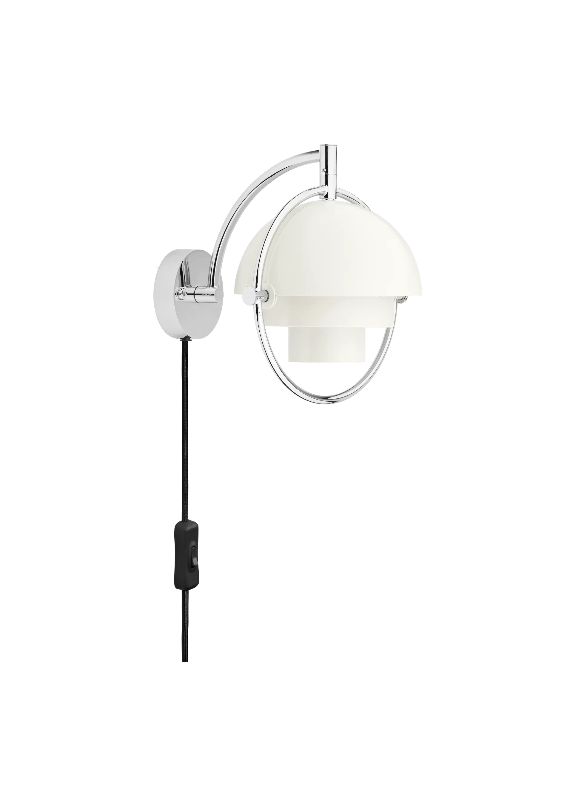 GUBI Multi-Lite Wall Lamp (White Semi Matt, Chrome, UK)