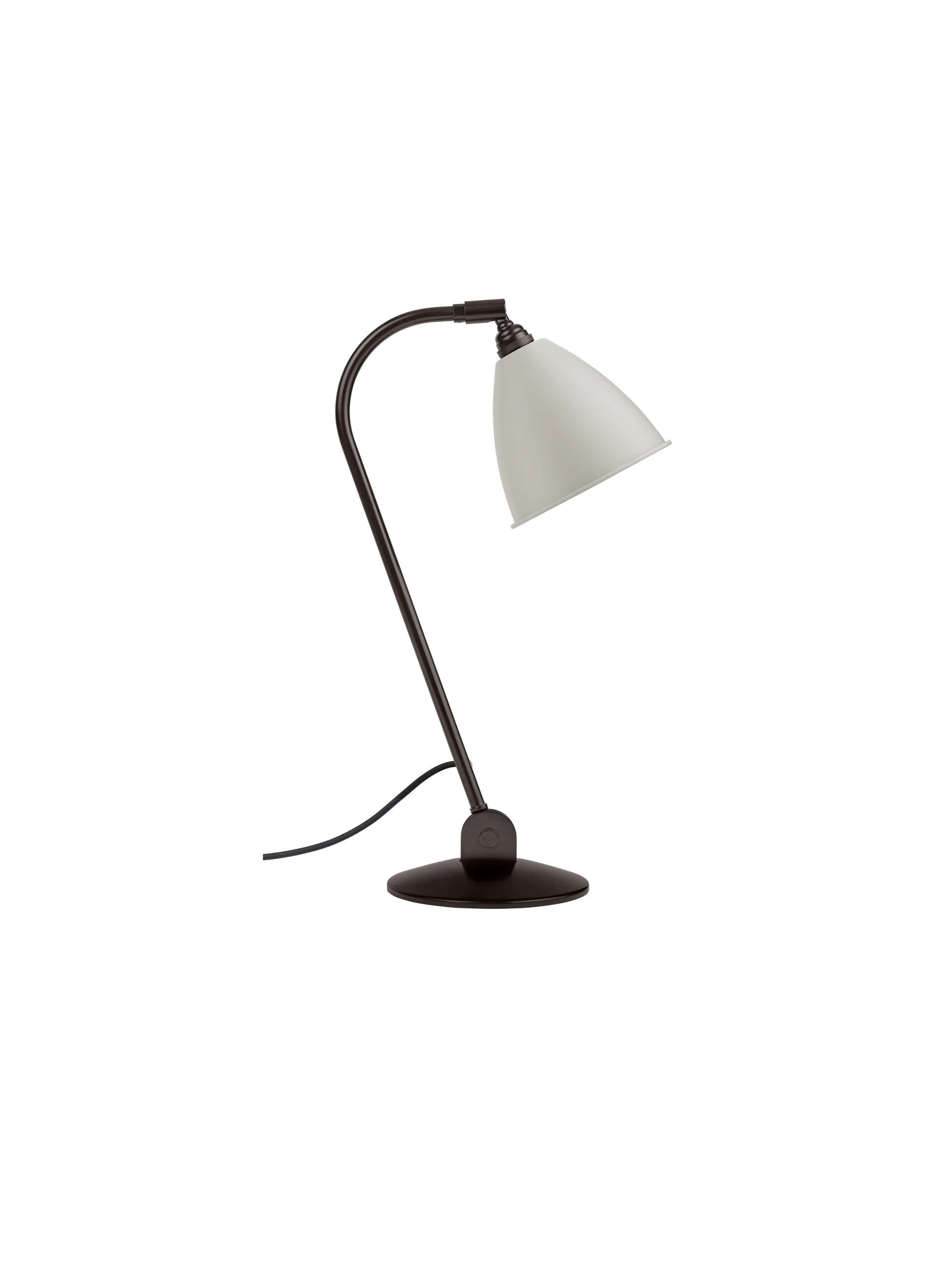 GUBI Bestlite BL2 Table Lamp (Classic White Semi Matt, Black Brass, UK)