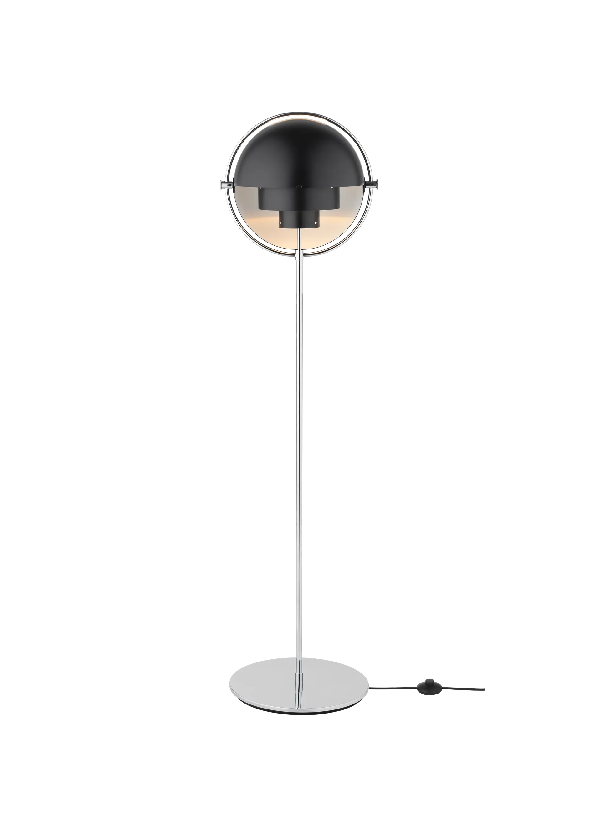 GUBI Multi-Lite Floor Lamp (Black Semi Matt, Chrome, UK)