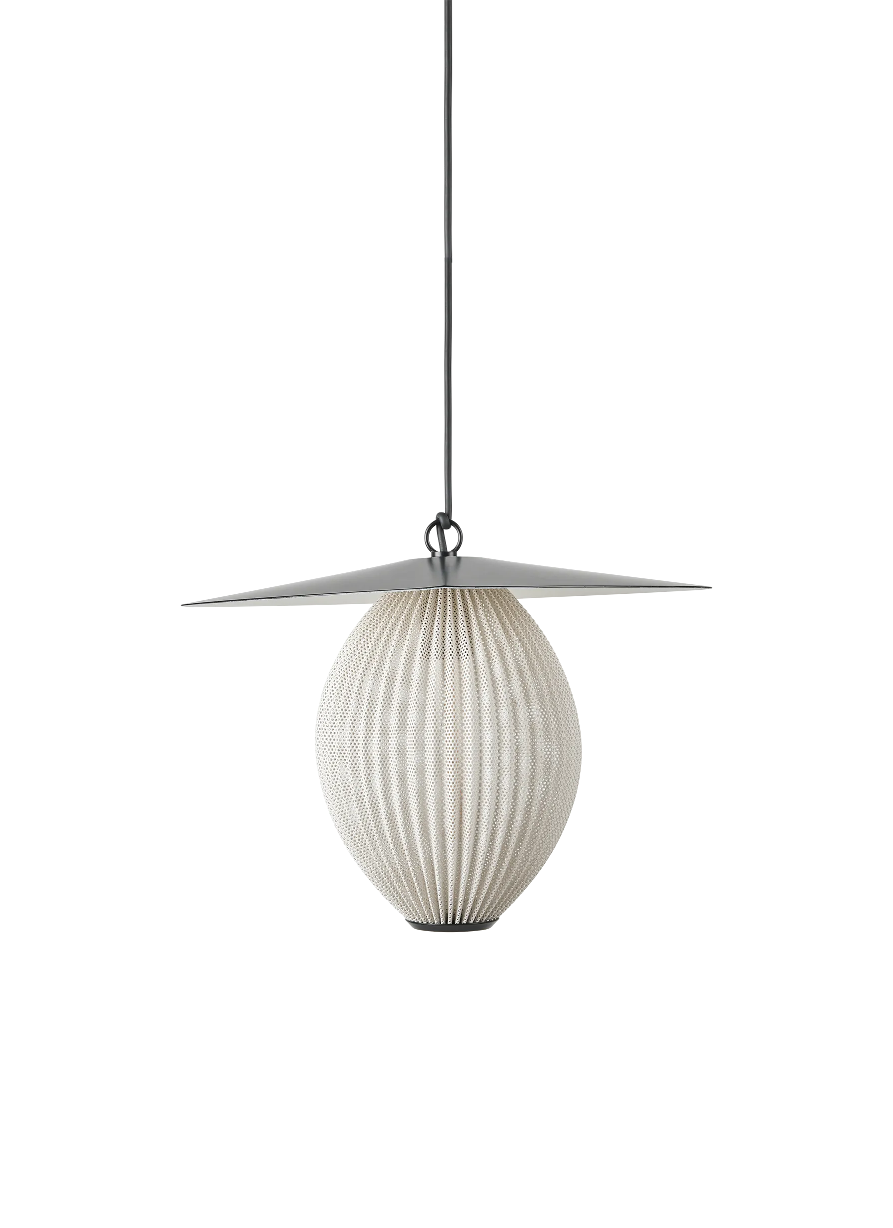 GUBI Satellite Pendant, Outdoor (Cream White Semi Matt, Ø22 x 31,5 cm, EU)