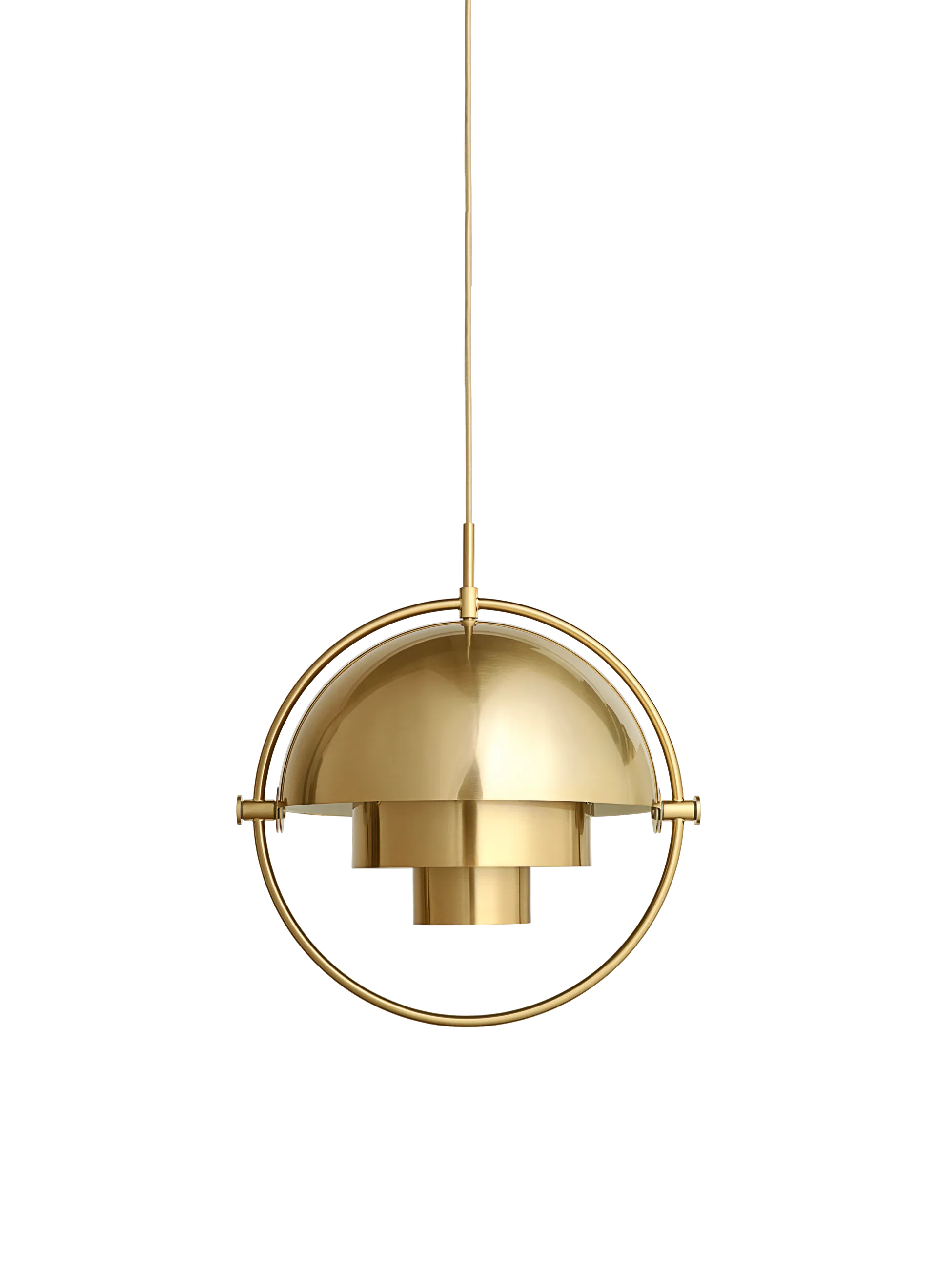 GUBI Multi-Lite Pendant (Brass, Shiny Brass, Ø32 x 16 cm, EU)