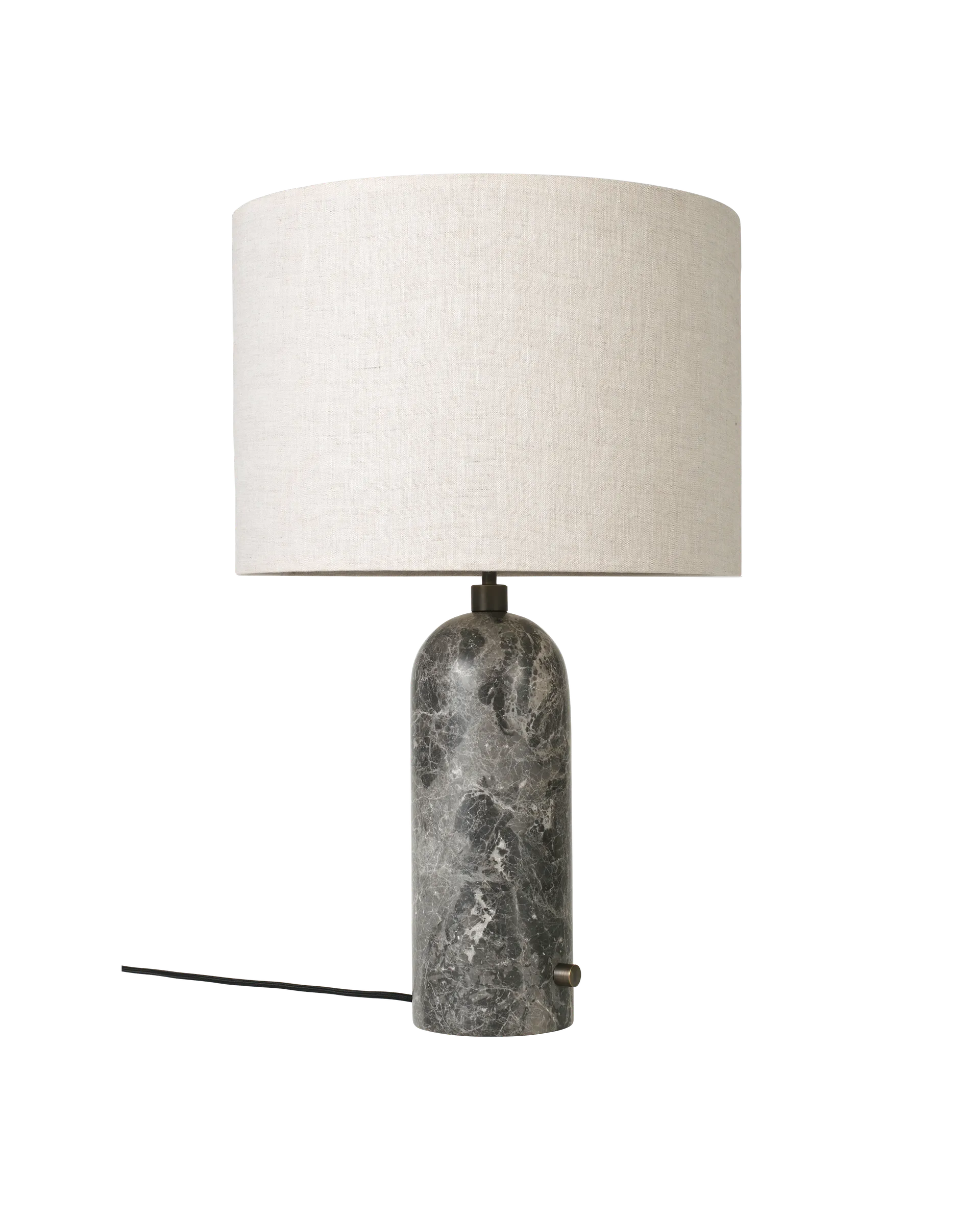 GUBI Gravity Table Lamp (Canvas shade, Grey Marble, 65 cm, UK)