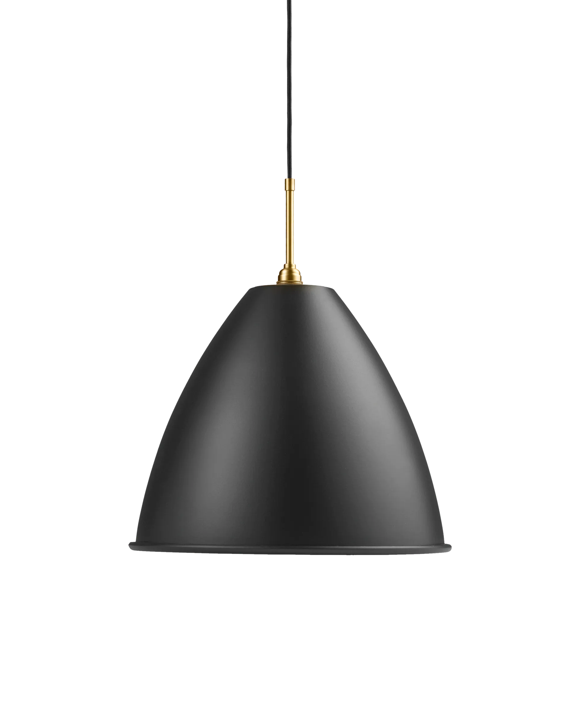 GUBI Bestlite BL9 Pendant (Black Semi Matt, Brass, Ø40 x 33 cm, EU)