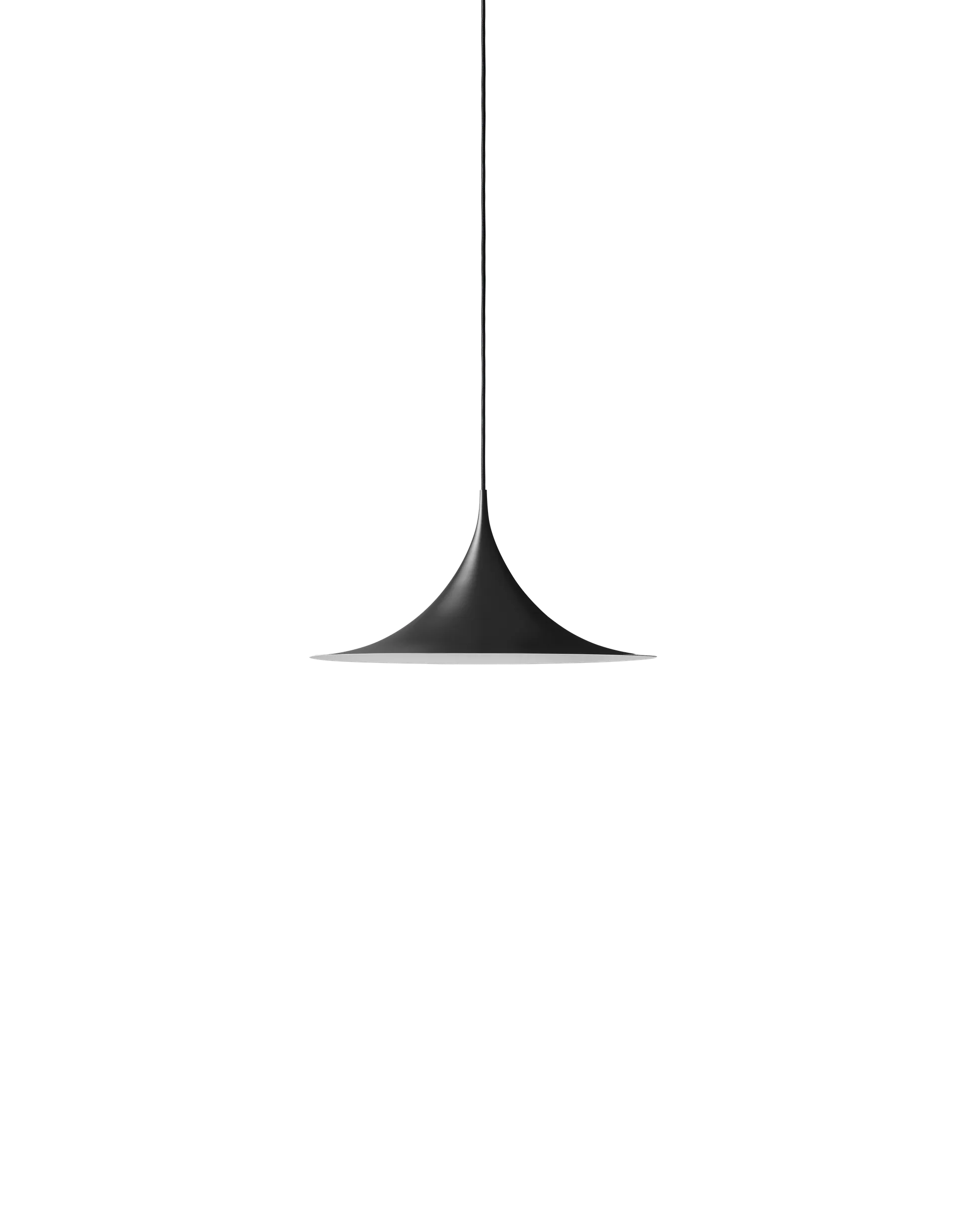 GUBI Semi Pendant (Black Semi Matt, Ø30 x 15 cm, EU)