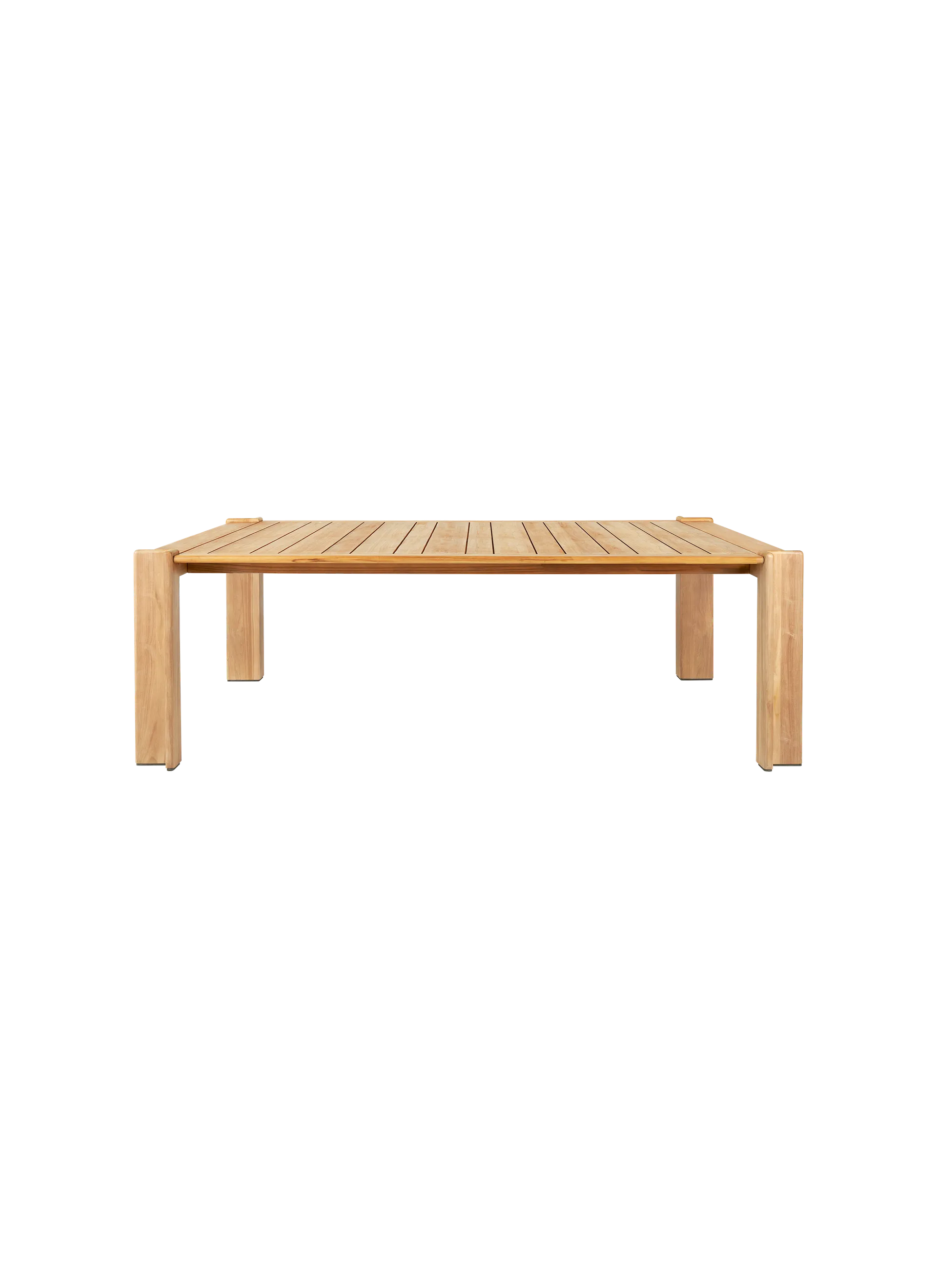 GUBI Atmosfera Dining Table (Natural teak, 209 x 105 cm)