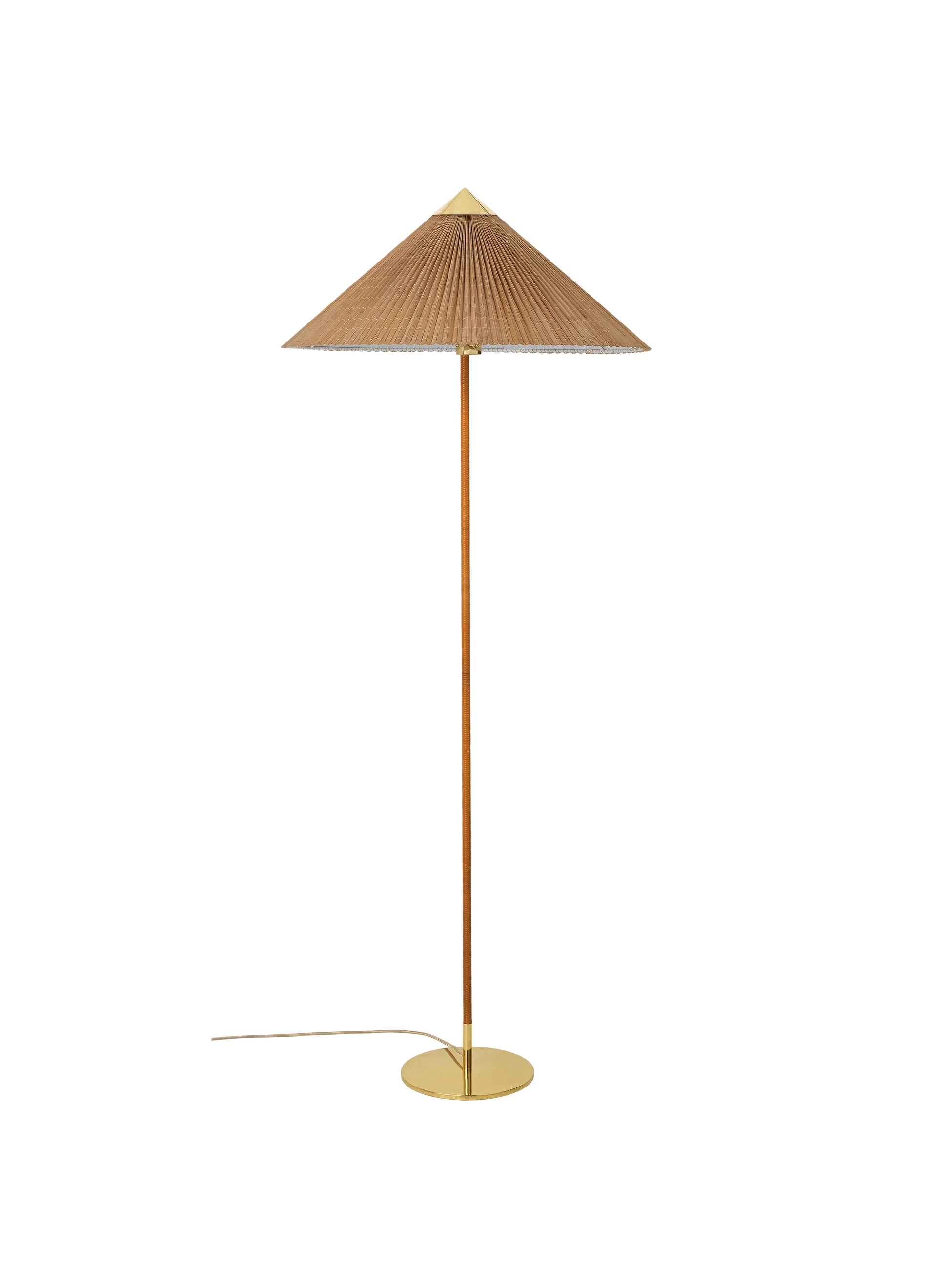 GUBI 9602 Floor Lamp (Bamboo, Brass, EU)