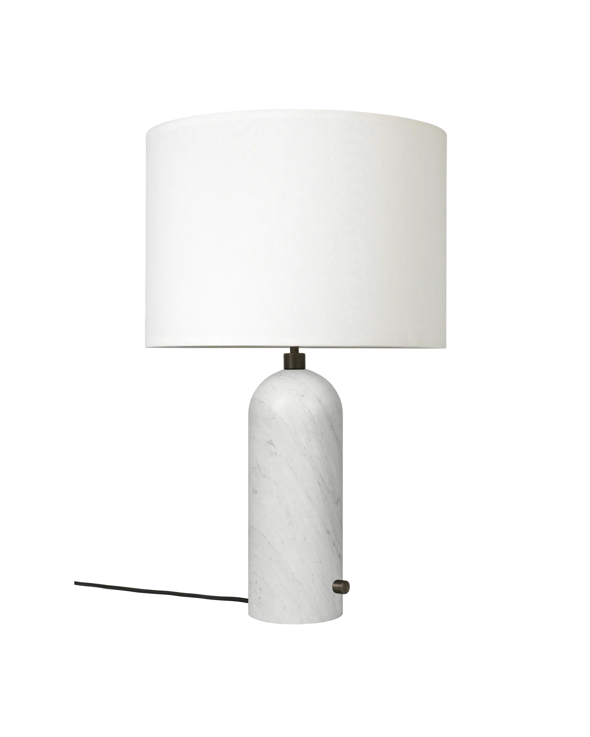 GUBI Gravity Table Lamp (White shade, White Marble, 65 cm, UK)