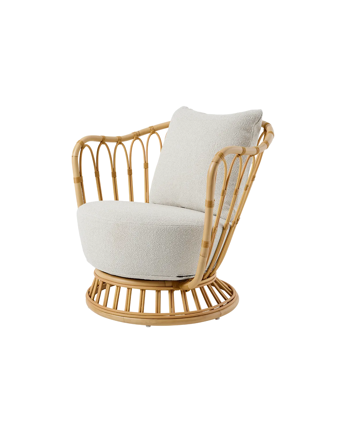 GUBI Grace Lounge Chair, Outdoor (Natural Tone, Plutarco, Limonta (158, Standard), Plutarco, Limonta (158, Standard))