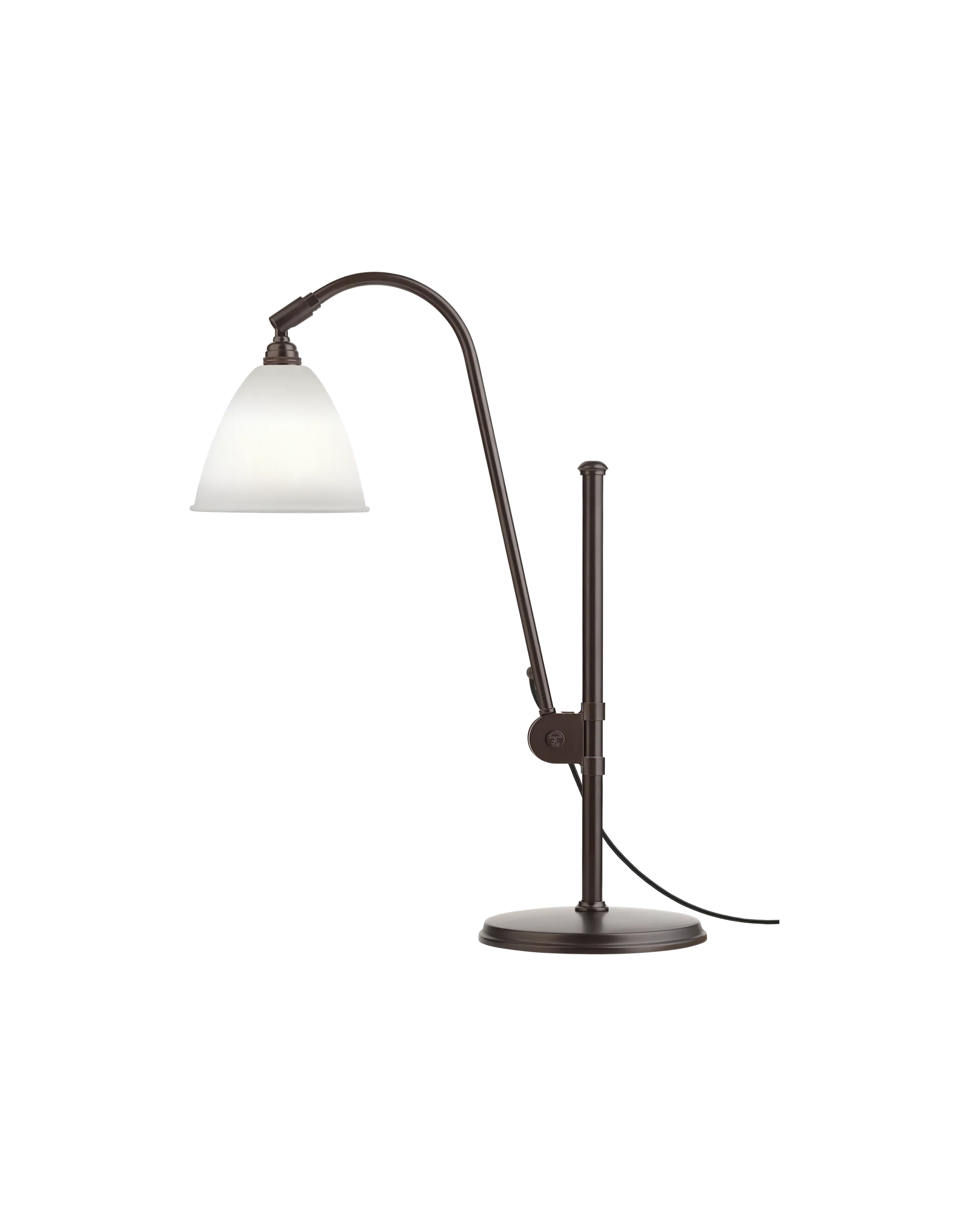 GUBI Bestlite BL1 Table Lamp (Bone China, Black Brass, EU)