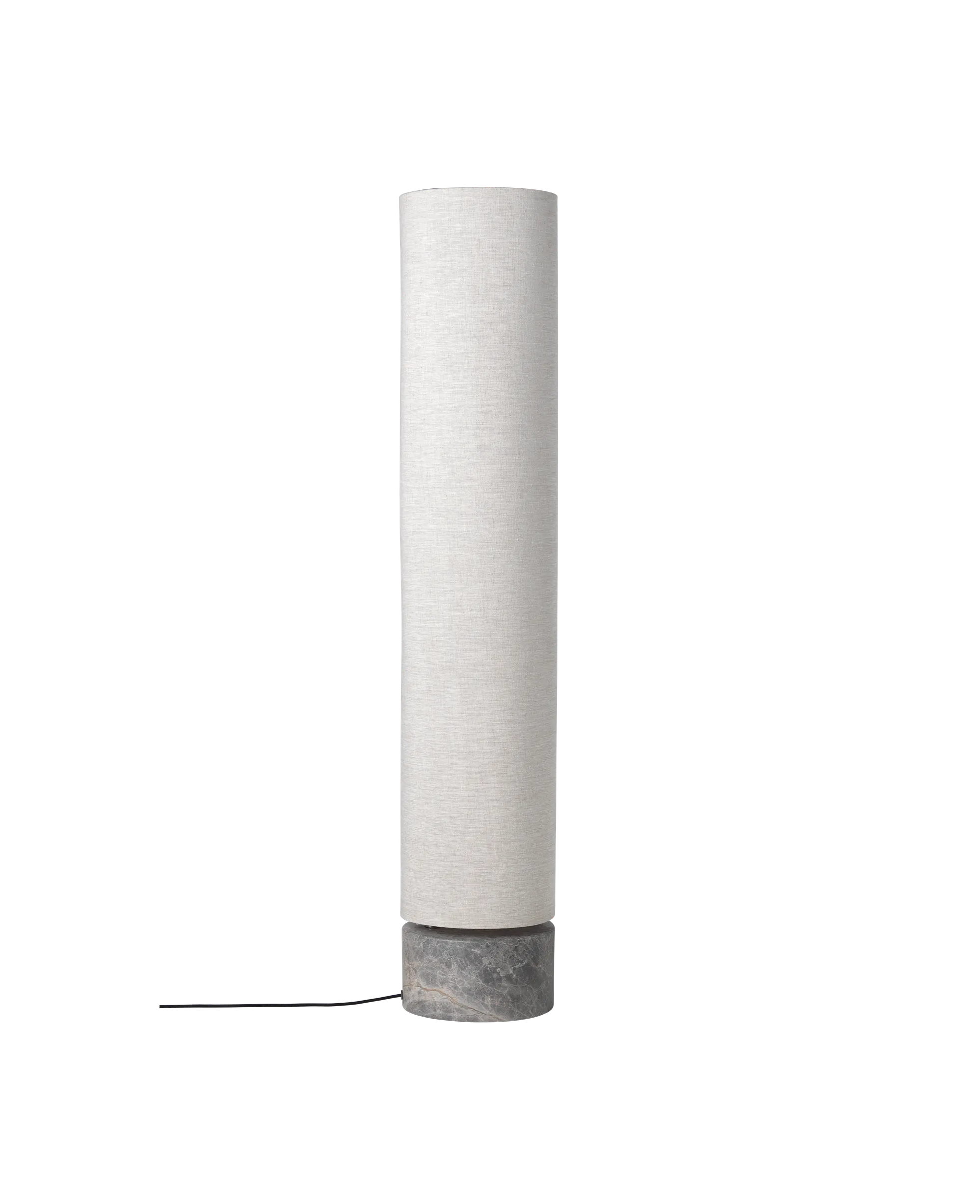 GUBI Unbound Floor Lamp (Canvas, Grey Marble, 120 cm, UK)