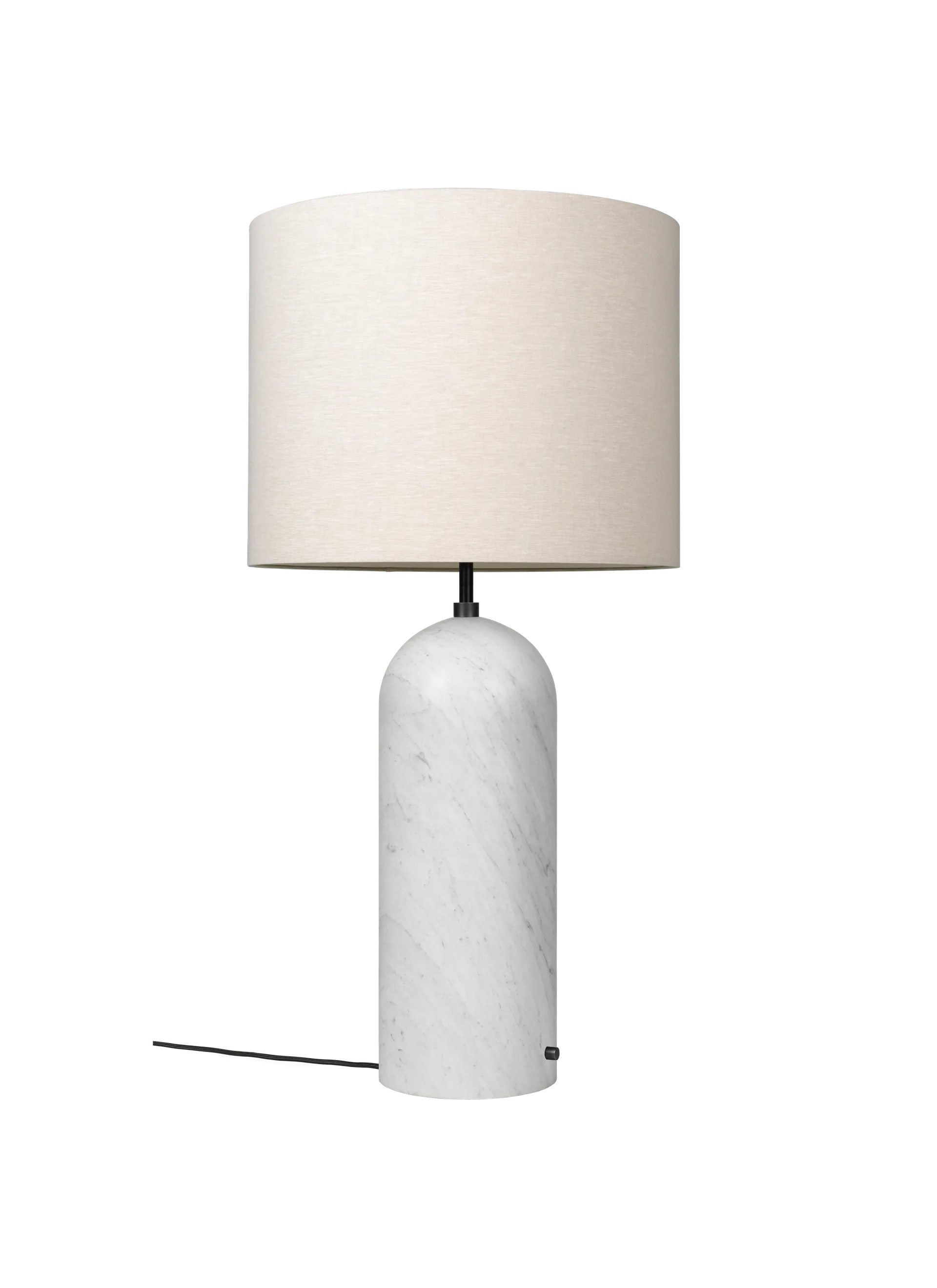 GUBI Gravity Floor Lamp - XL (Canvas shade, White Marble, 120 cm, UK)