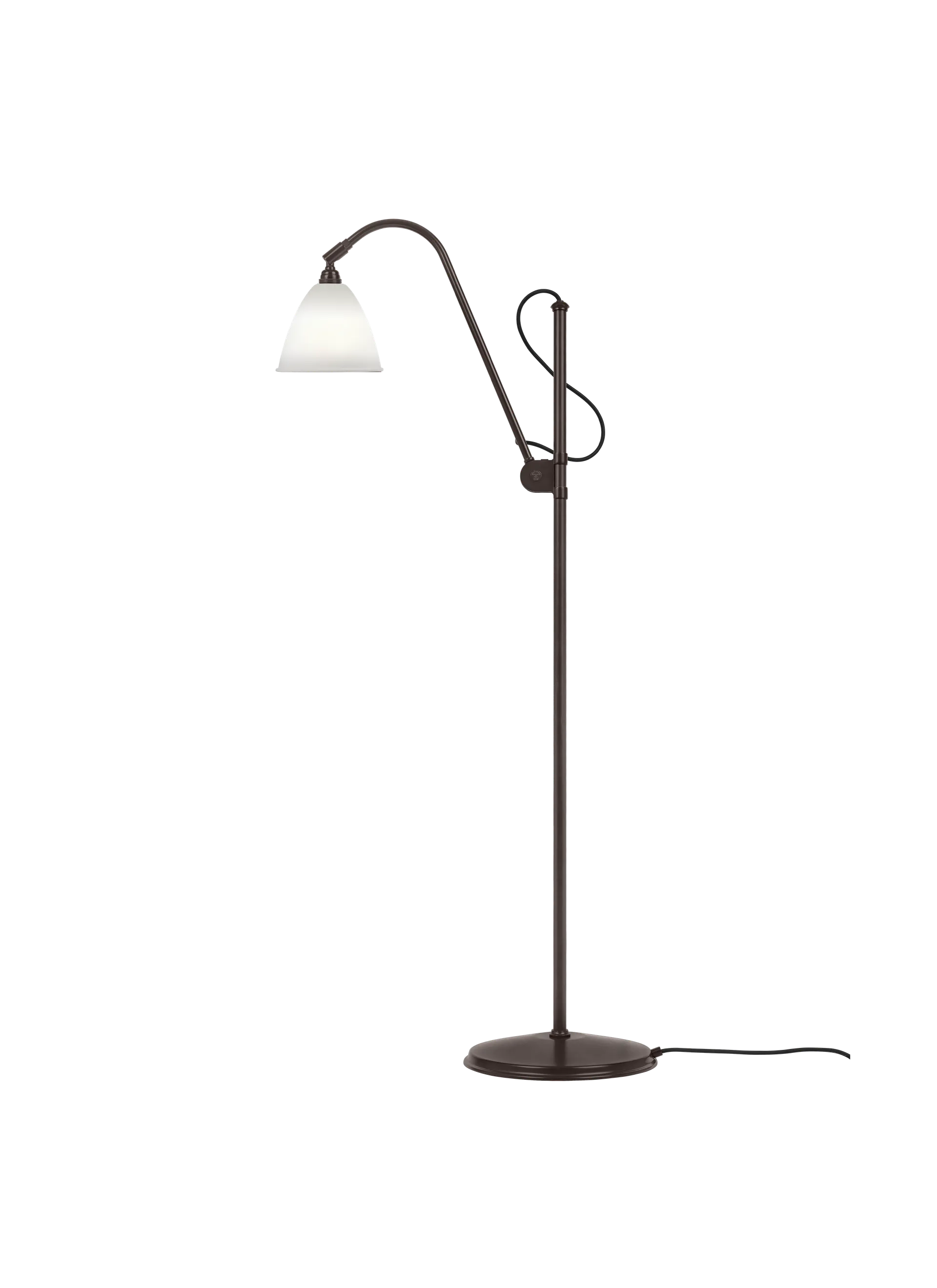 GUBI Bestlite BL3 Floor Lamp (Bone China, Black Brass, Ø16 x 13cm, UK)