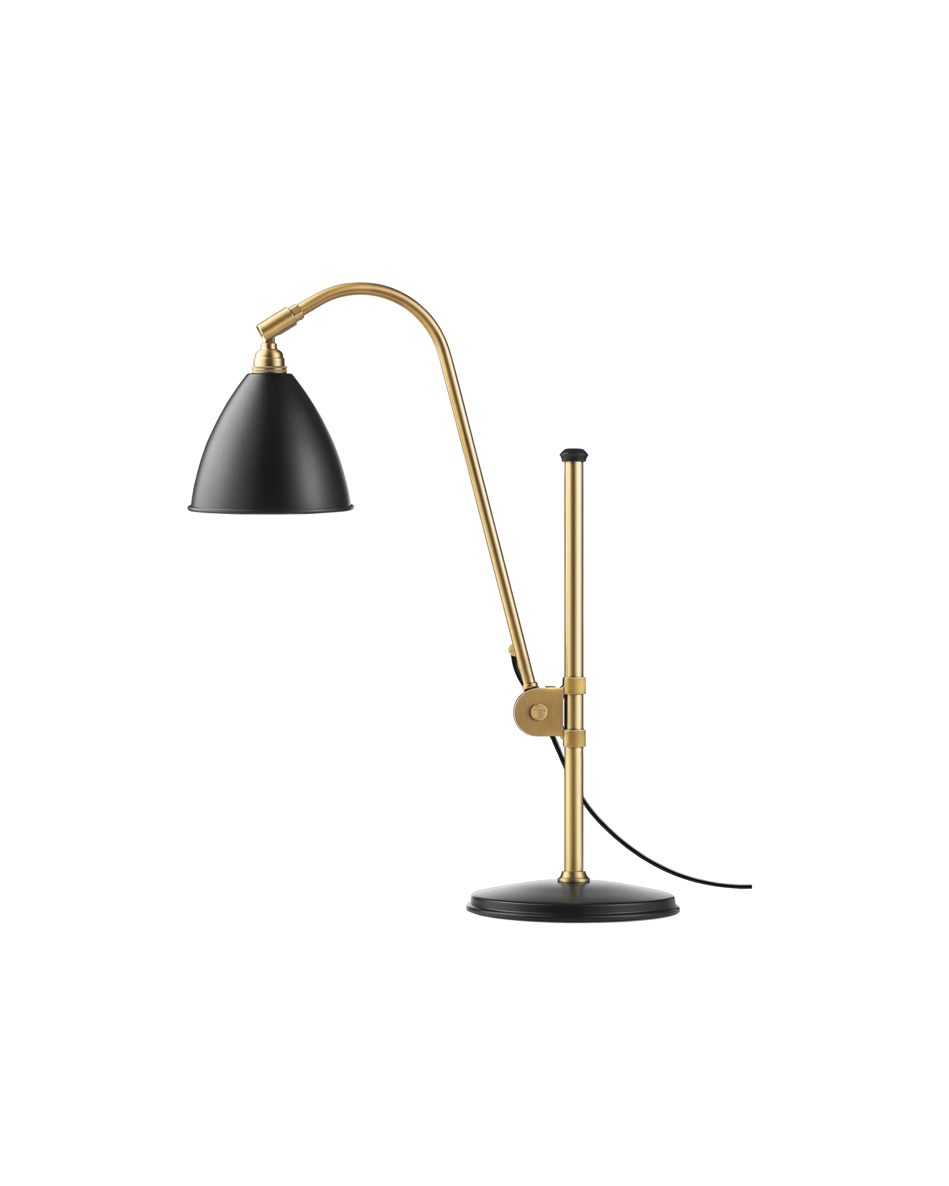 GUBI Bestlite BL1 Table Lamp (Black Semi Matt, Brass, EU)