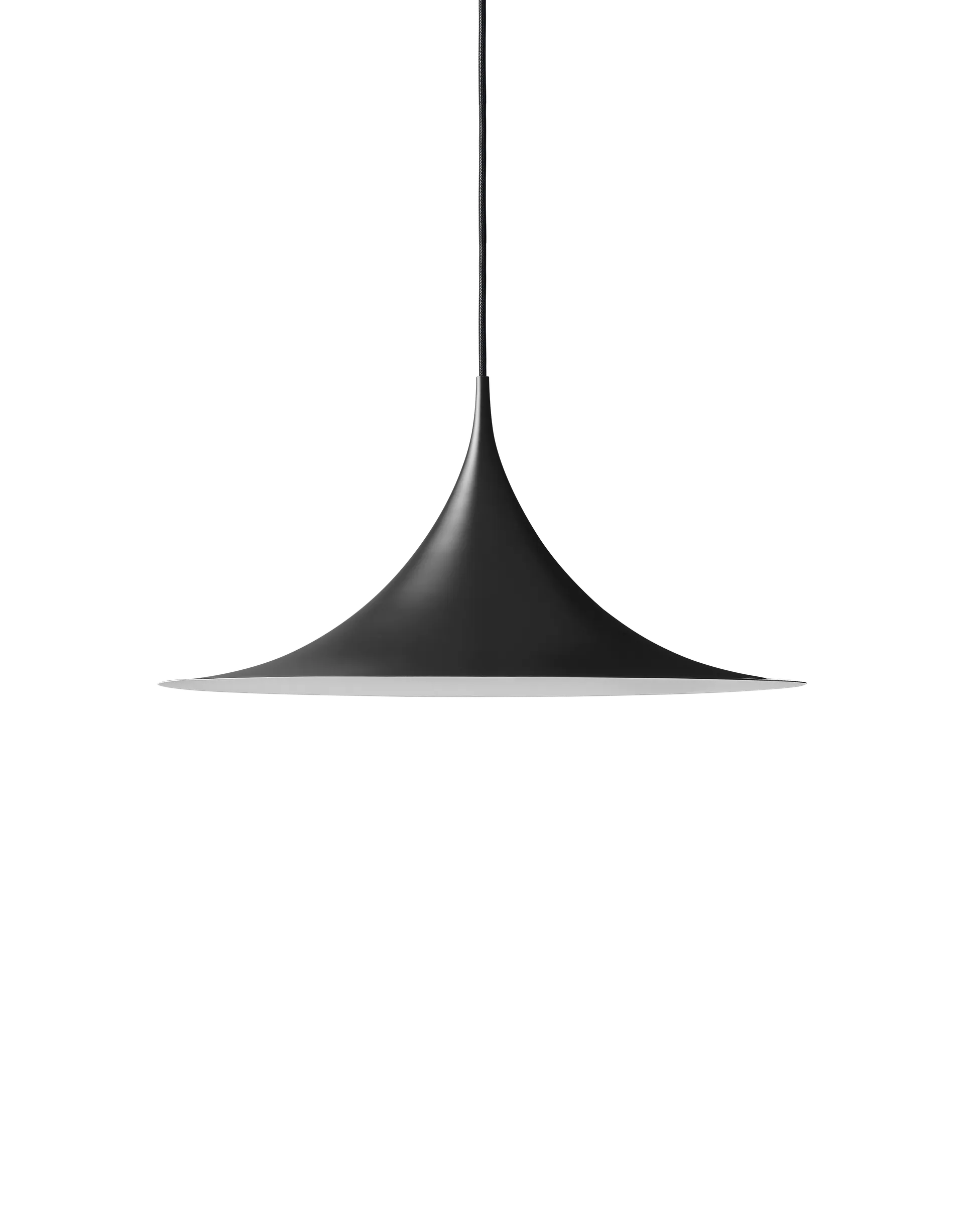 GUBI Semi Pendant (Black Semi Matt, Ø60 x 30 cm, EU)