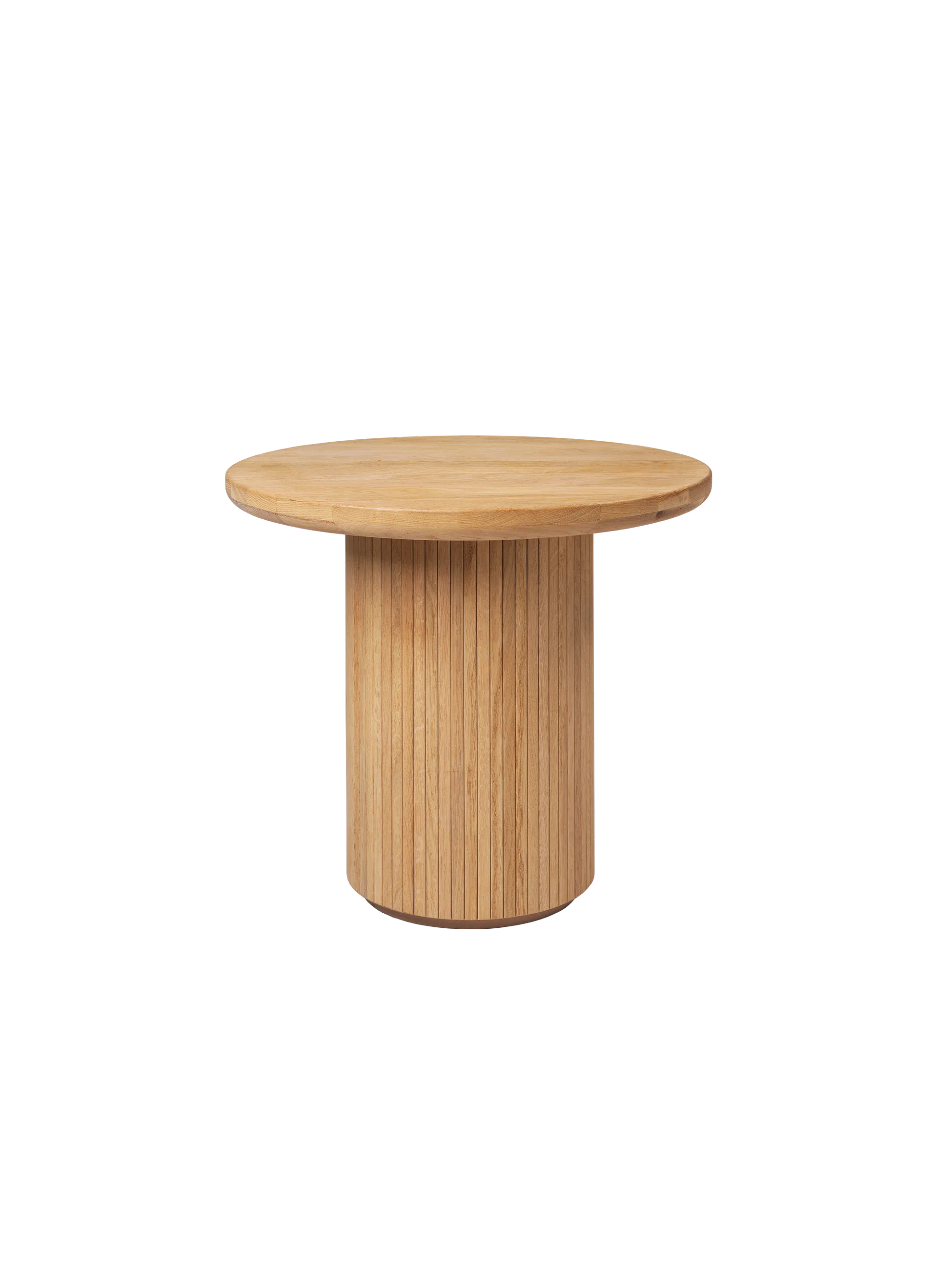 GUBI Moon Lounge Table, Round (Solid Oak Oiled, Solid Oak Oiled, Ø60 x H55)