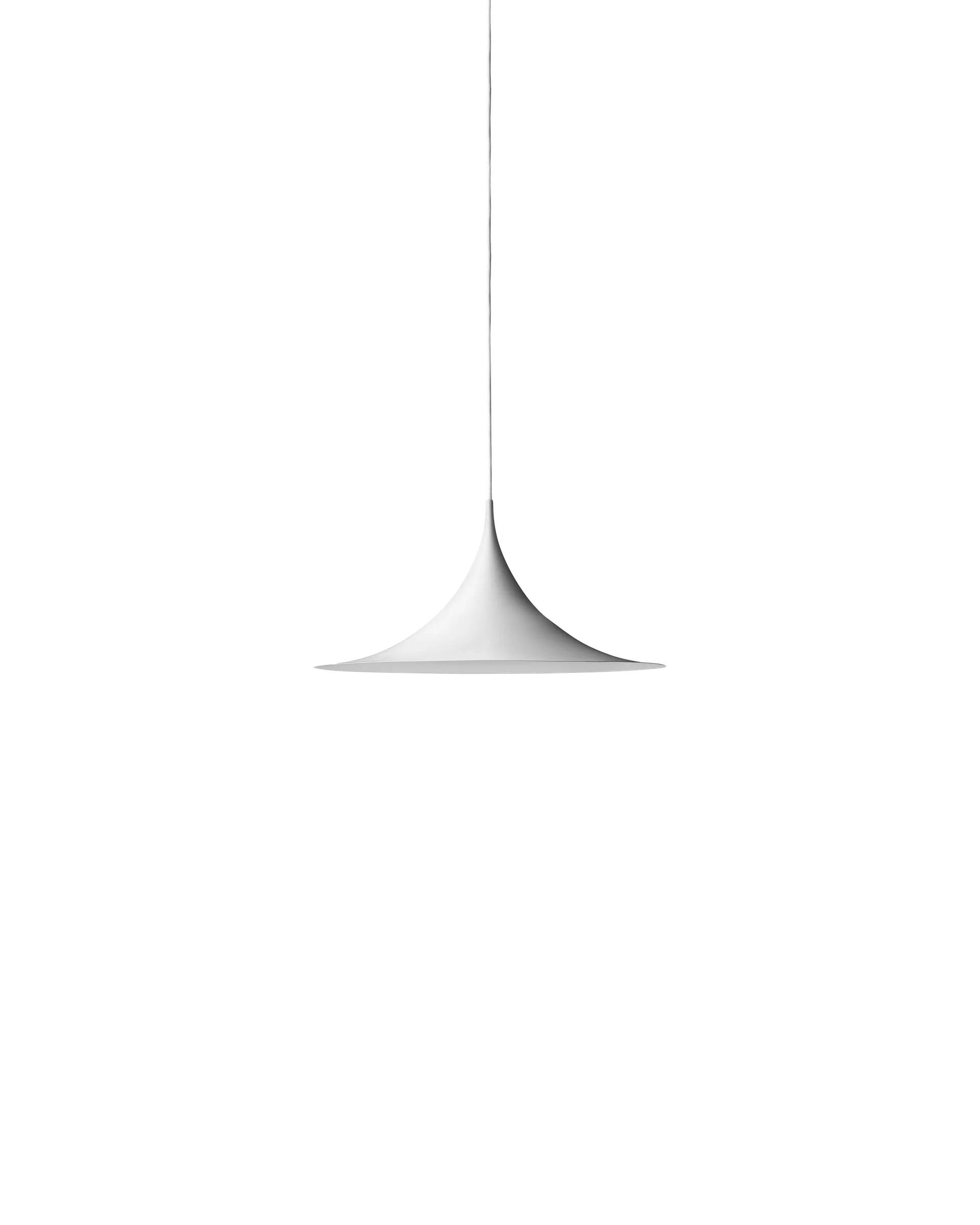 GUBI Semi Pendant (White Semi Matt, Ø30 x 15 cm, EU)