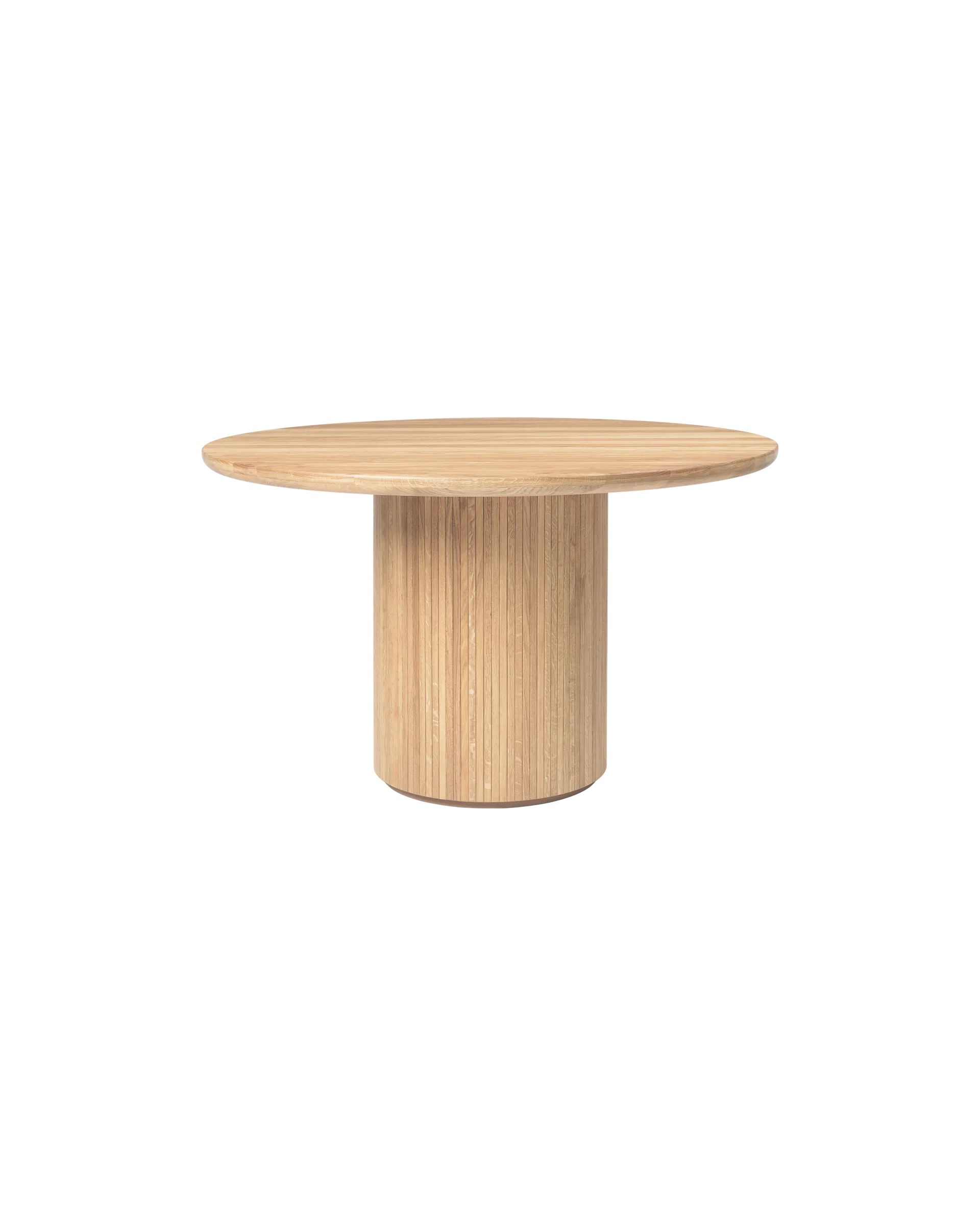 GUBI Moon Dining Table, Round (Solid Oak Soap Treated, Solid Oak Soap Treated, Ø120 cm)