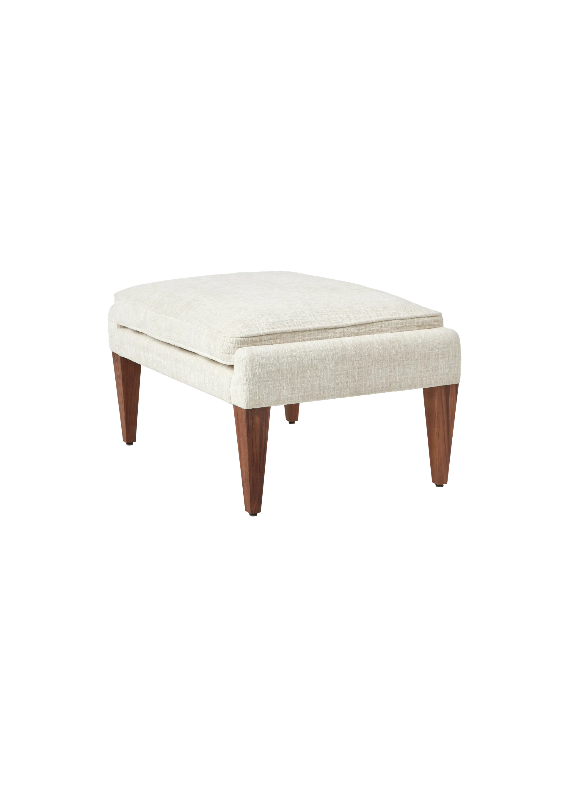 GUBI V11 Ottoman (Forli, Limonta (027, Standard), Solid American Walnut (Oiled))