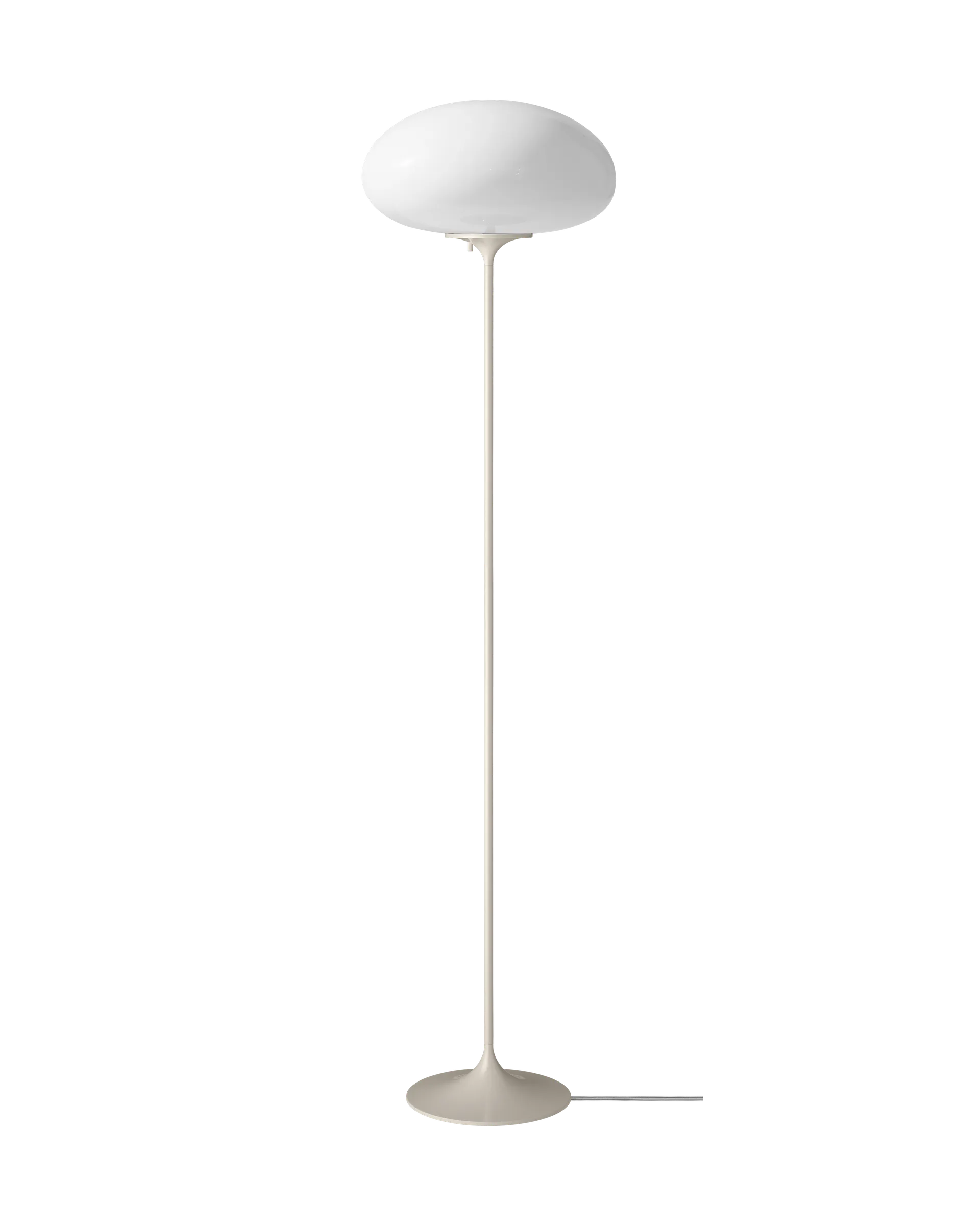 GUBI Stemlite Floor Lamp (Opal Glass, Pebble Grey, 150 cm, UK)