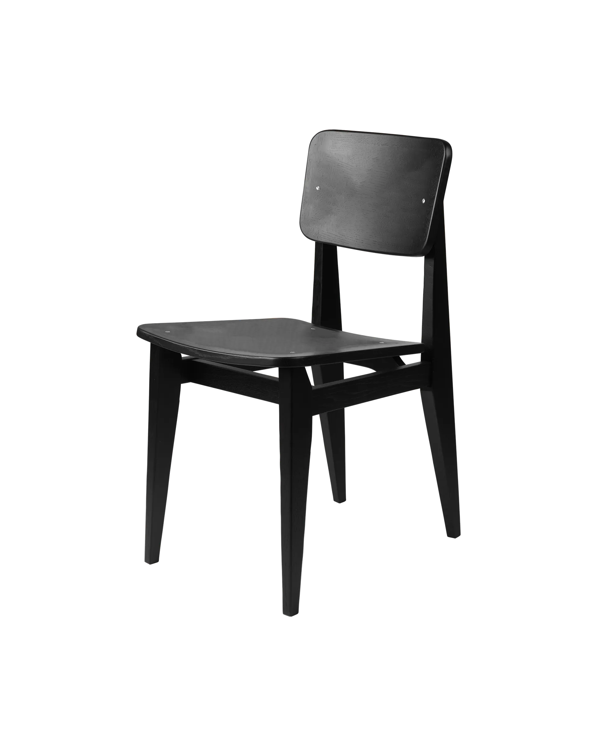 GUBI C-Chair Dining Chair (Black Stained Oak Matt Lacquered, Black Stained Oak Matt Lacquered)
