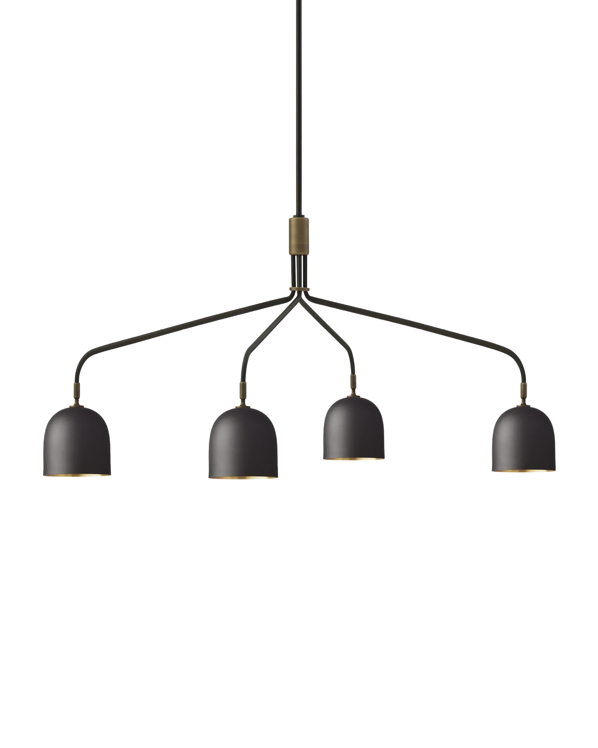 GUBI Howard Chandelier (Gunmetal, 4, Long, EU)