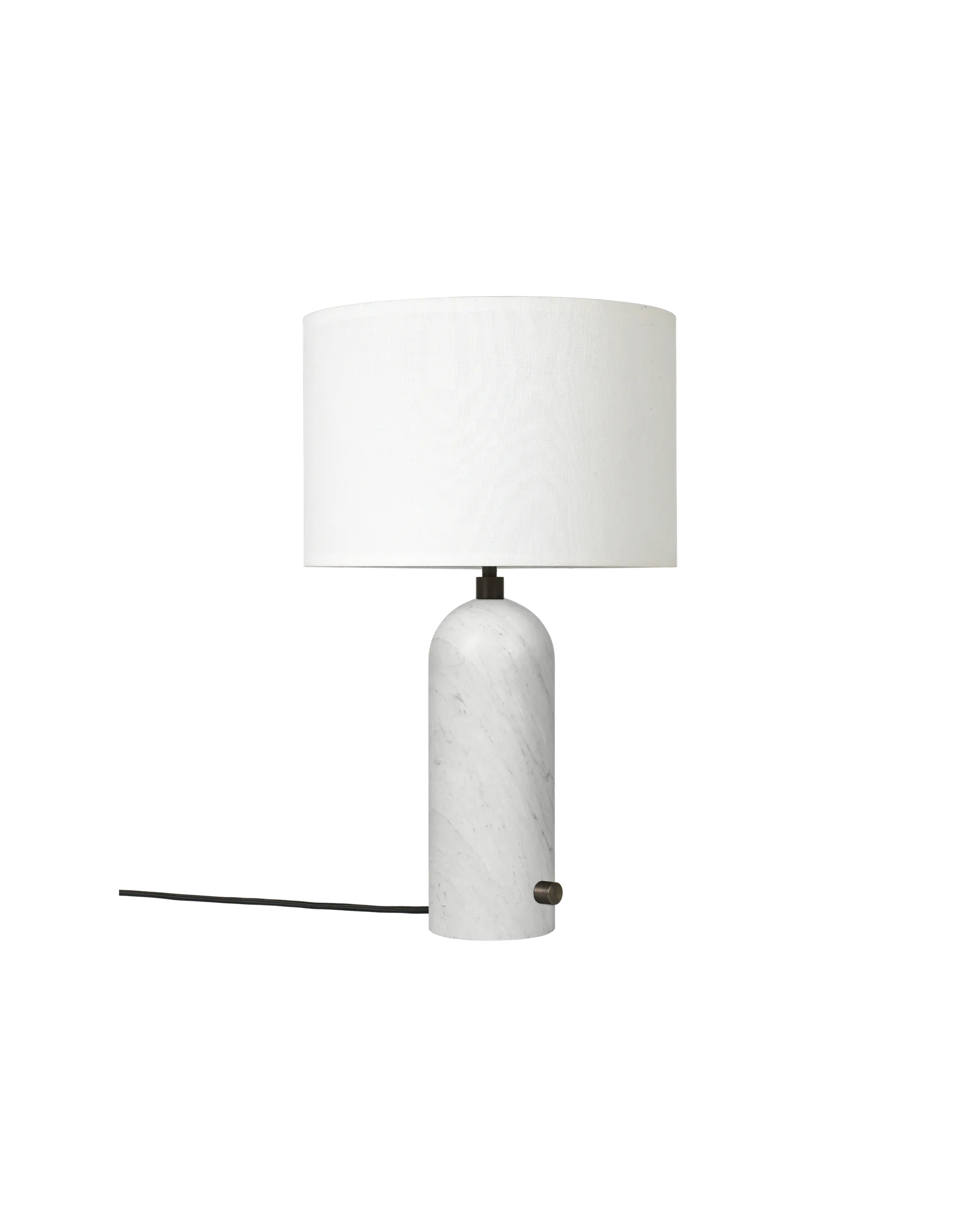 GUBI Gravity Table Lamp (White shade, White Marble, 49 cm, UK)