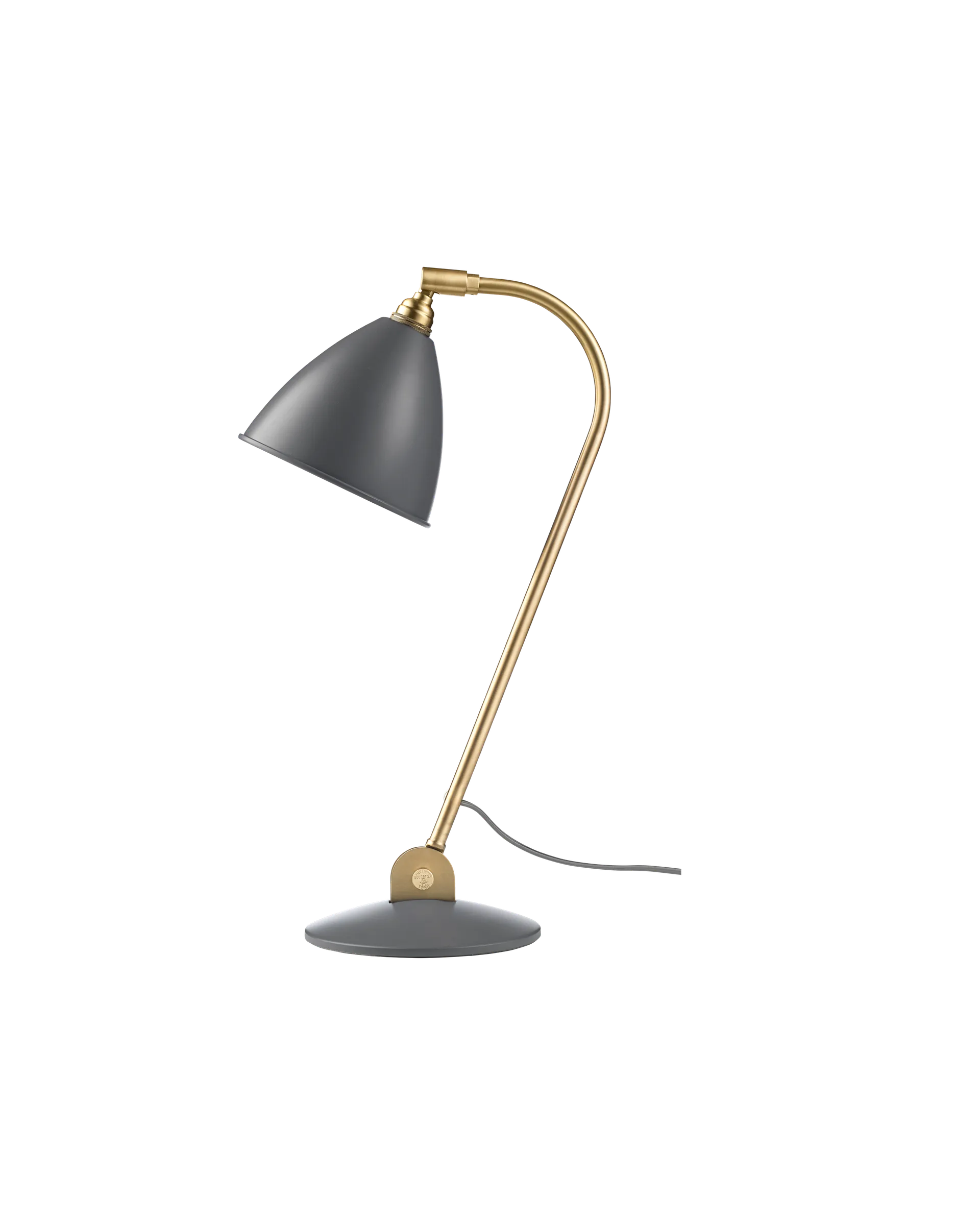 GUBI Bestlite BL2 Table Lamp (Grey Semi Matt, Brass, UK)