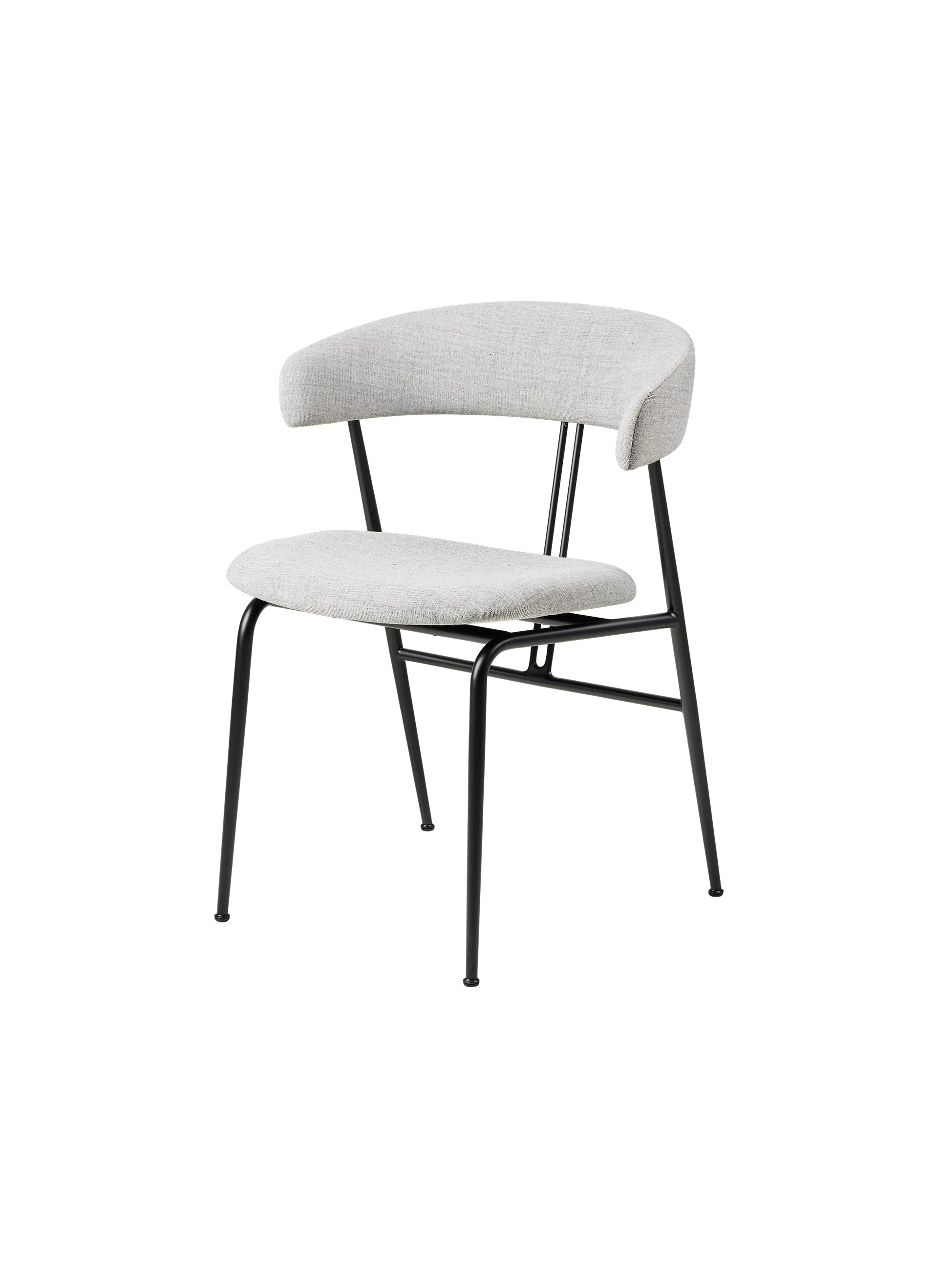 GUBI Violin Dining Chair, Fully Upholstered (Remix 3, Kvadrat (123, Standard))