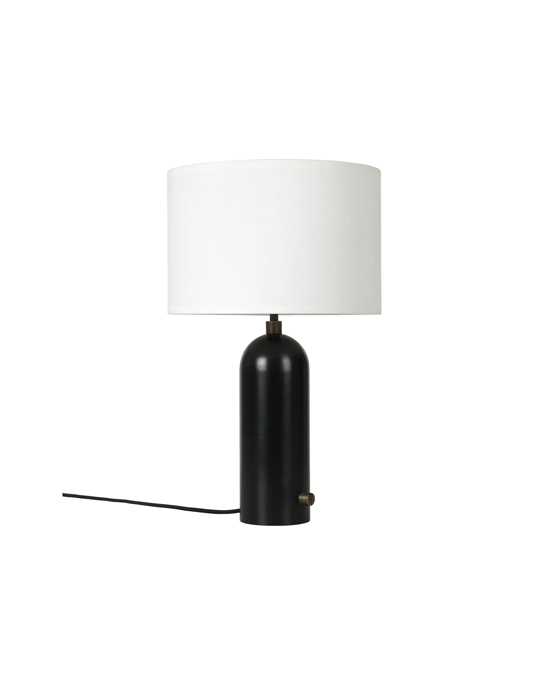 GUBI Gravity Table Lamp (White shade, Blackened Steel, 49 cm, UK)