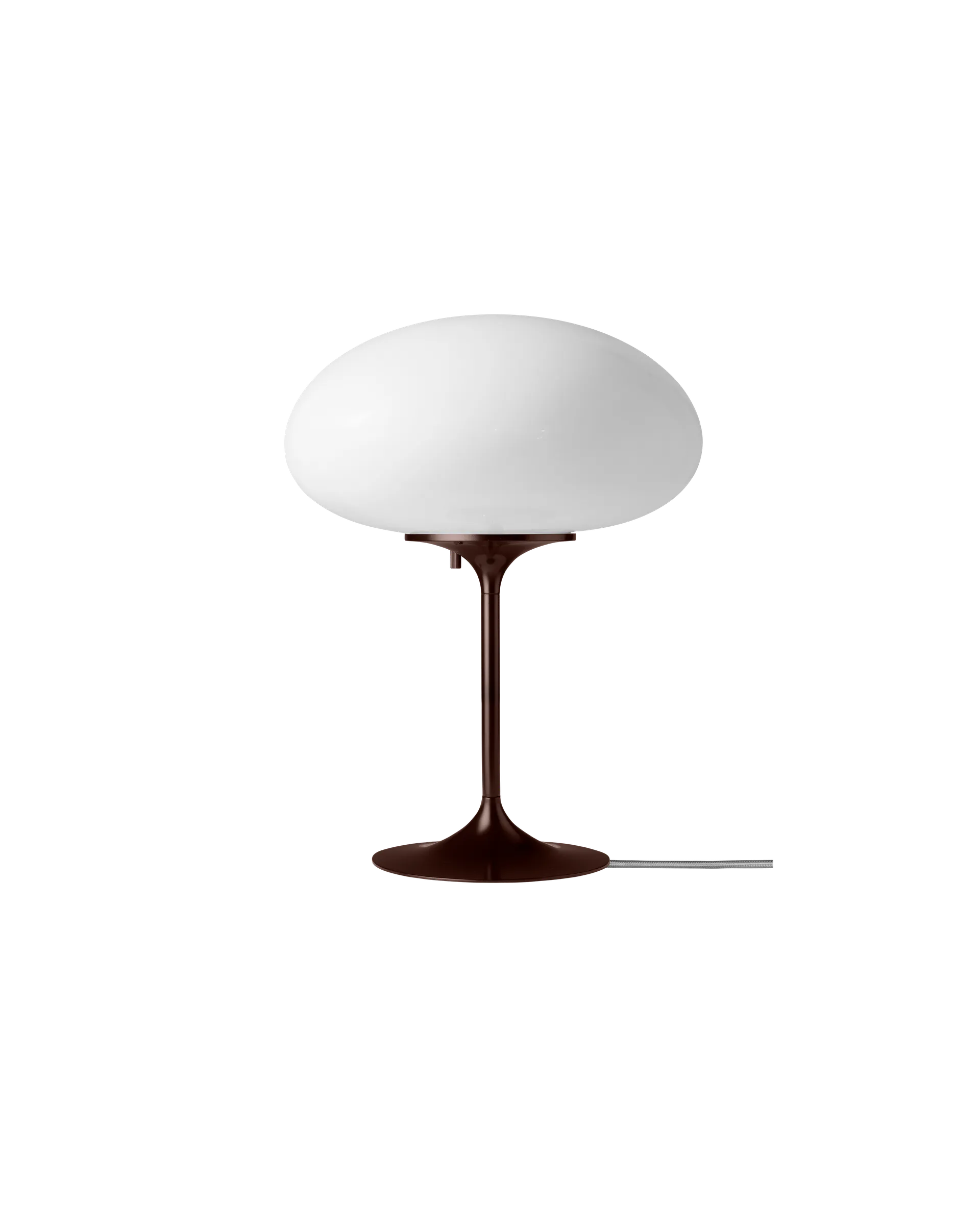 GUBI Stemlite Table Lamp (Black Red, Opal Glass, 42 cm, EU)