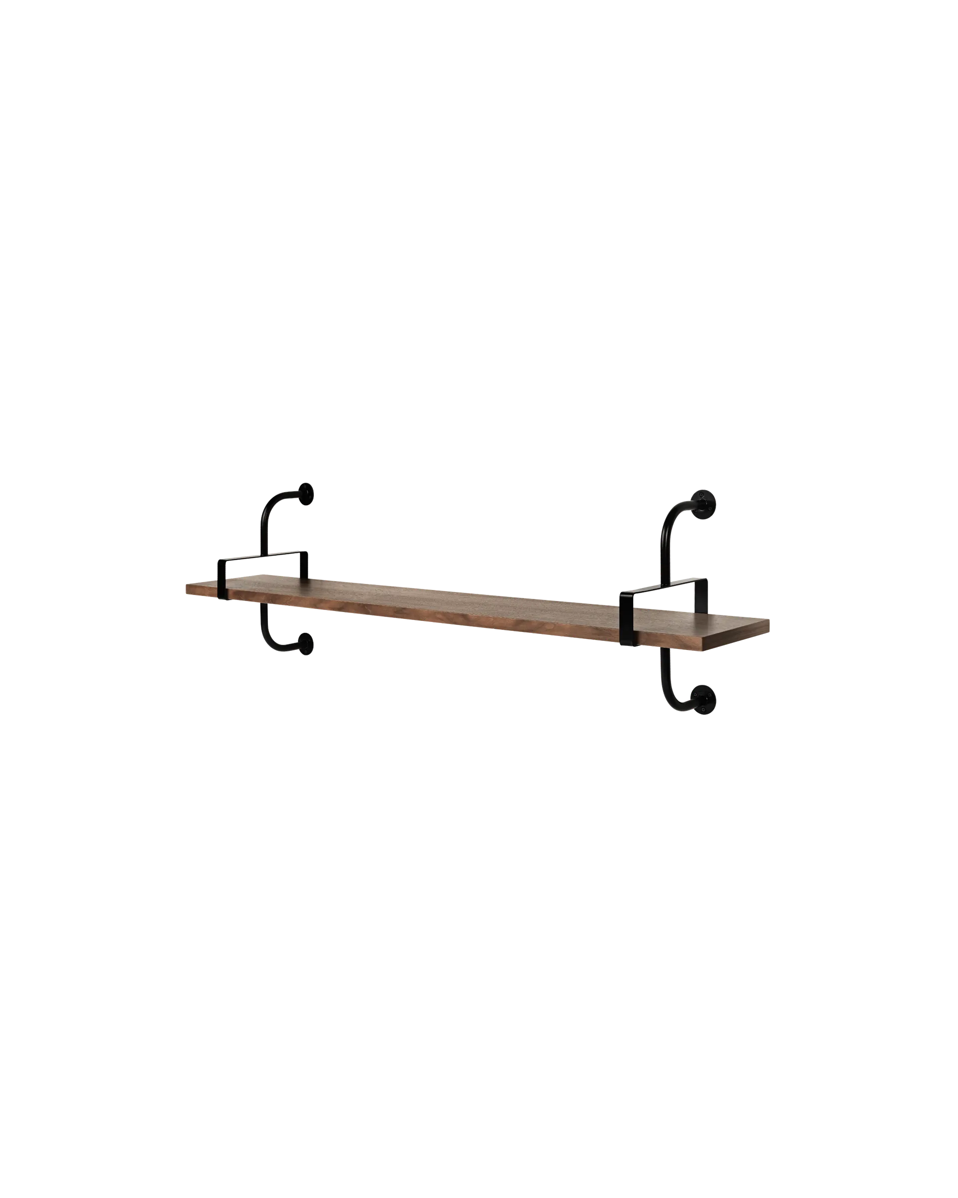 GUBI Démon Shelf (American Walnut Semi Matt Lacquered, Medium, 1 Shelf)