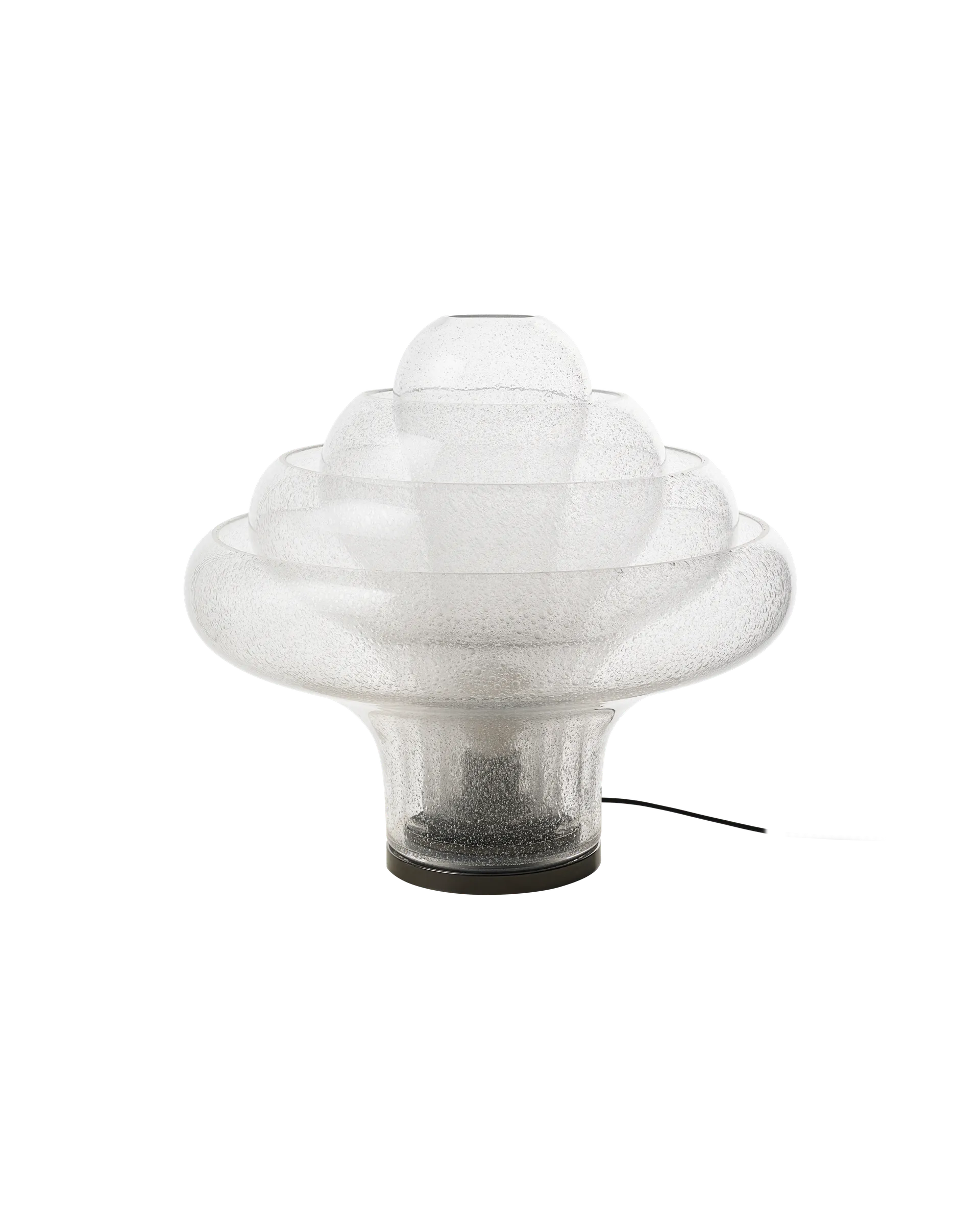 GUBI Lotus Table Lamp (Bubble Glass, Black Chrome, EU)