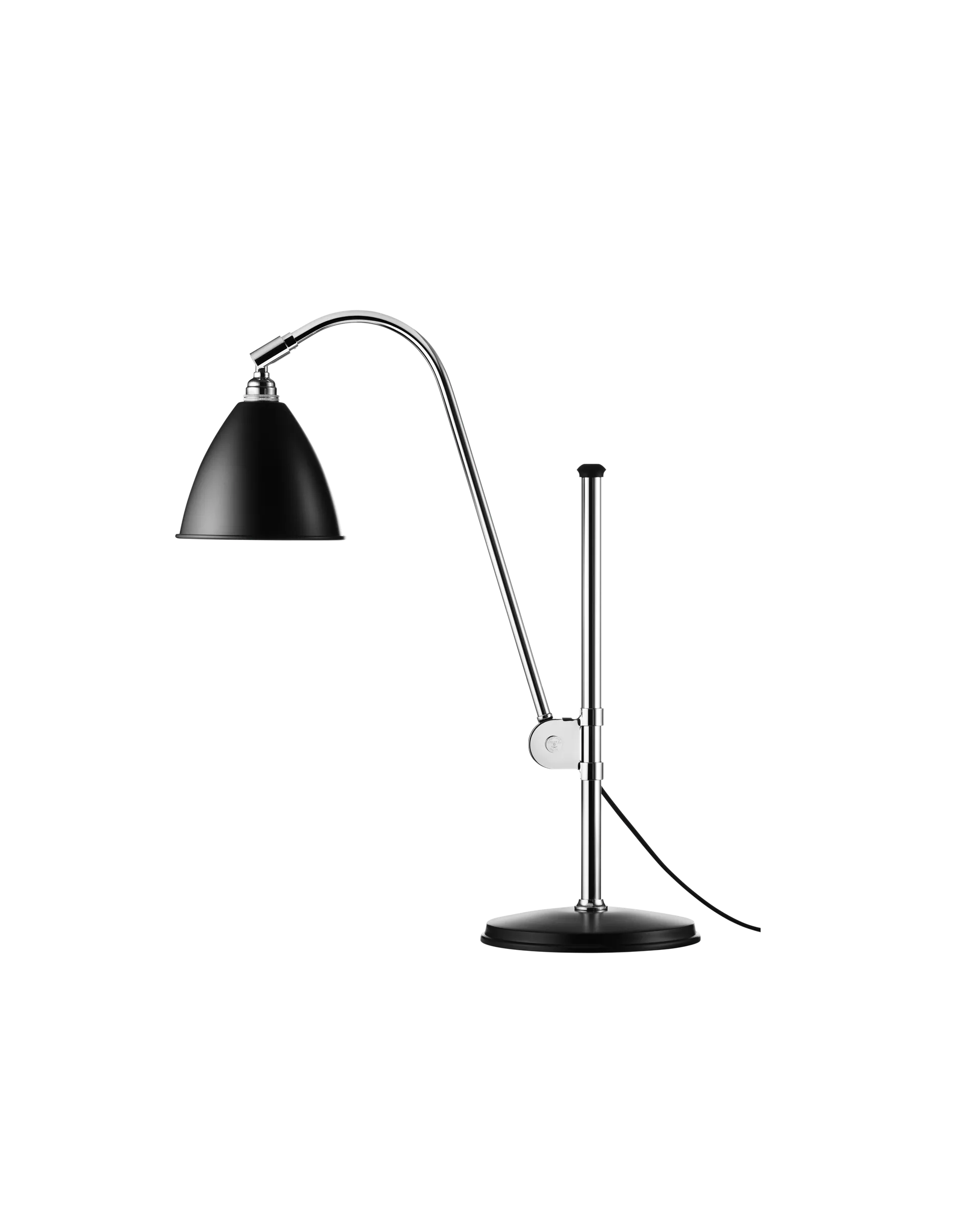 GUBI Bestlite BL1 Table Lamp (Black Semi Matt, Chrome, EU)