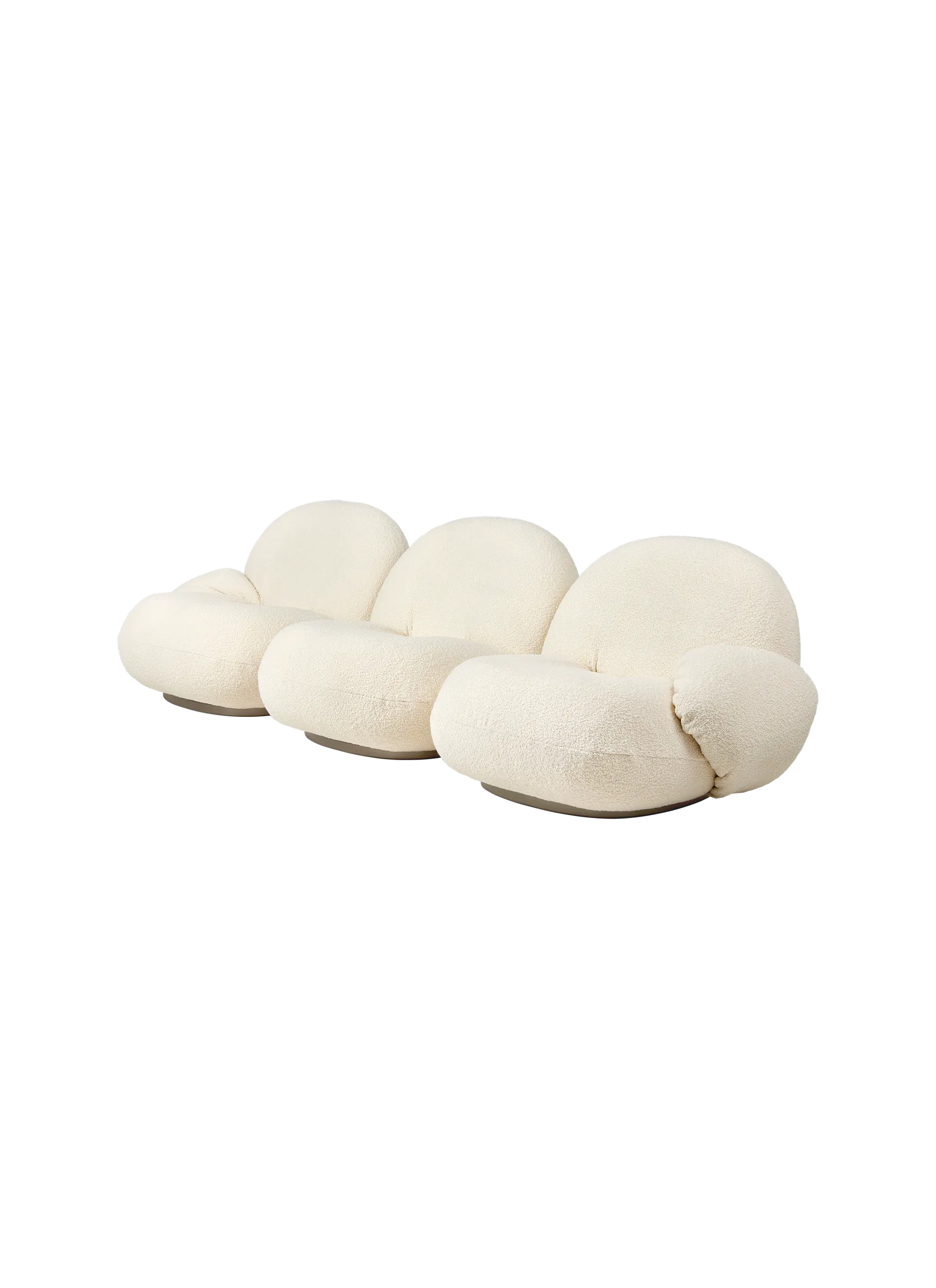 GUBI Pacha Sofa (3 seater, Karakorum, Dedar (001, Standard), Pearl Gold)