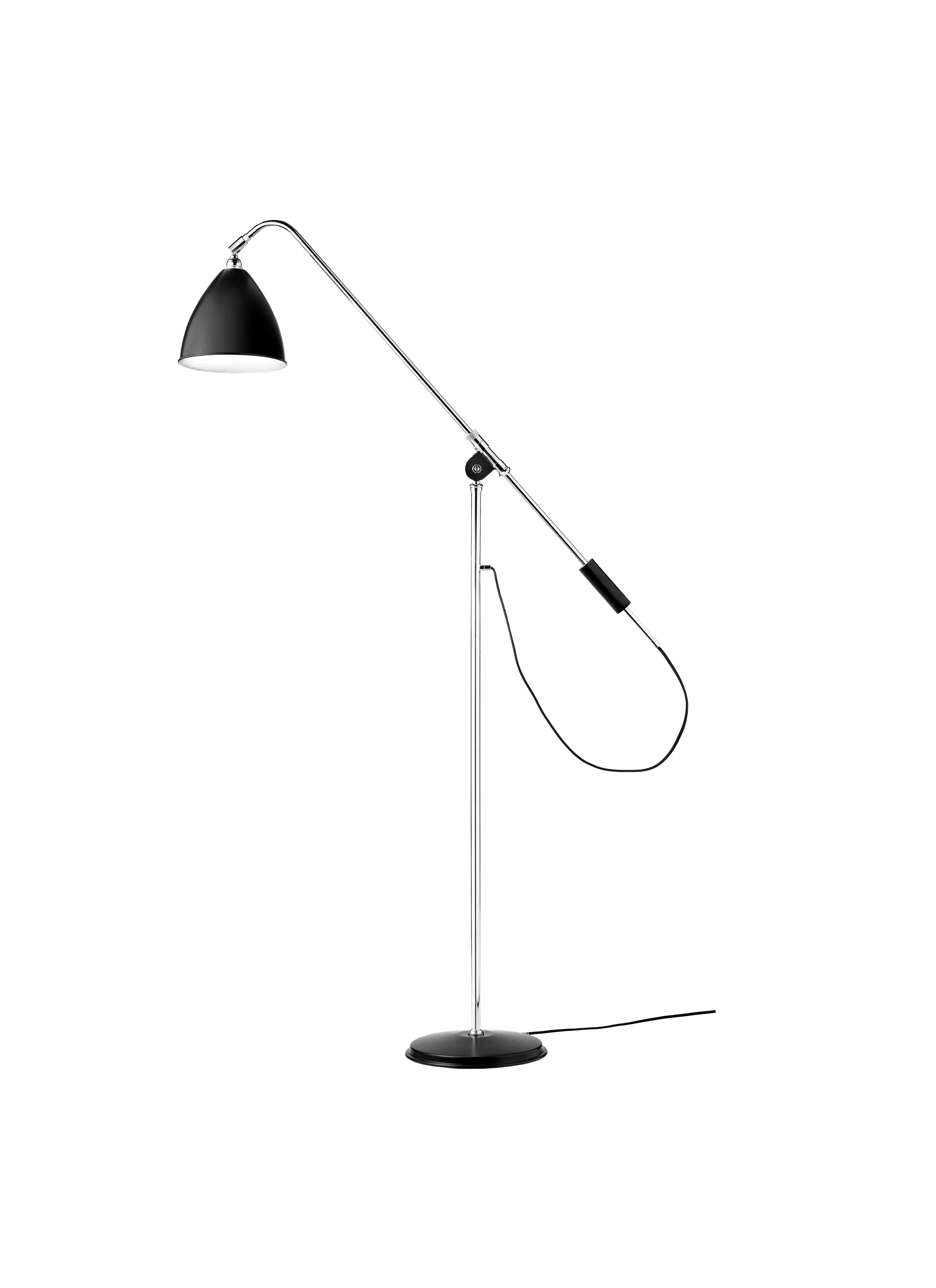 GUBI Bestlite BL4 Floor Lamp (Black Semi Matt, Chrome, UK)