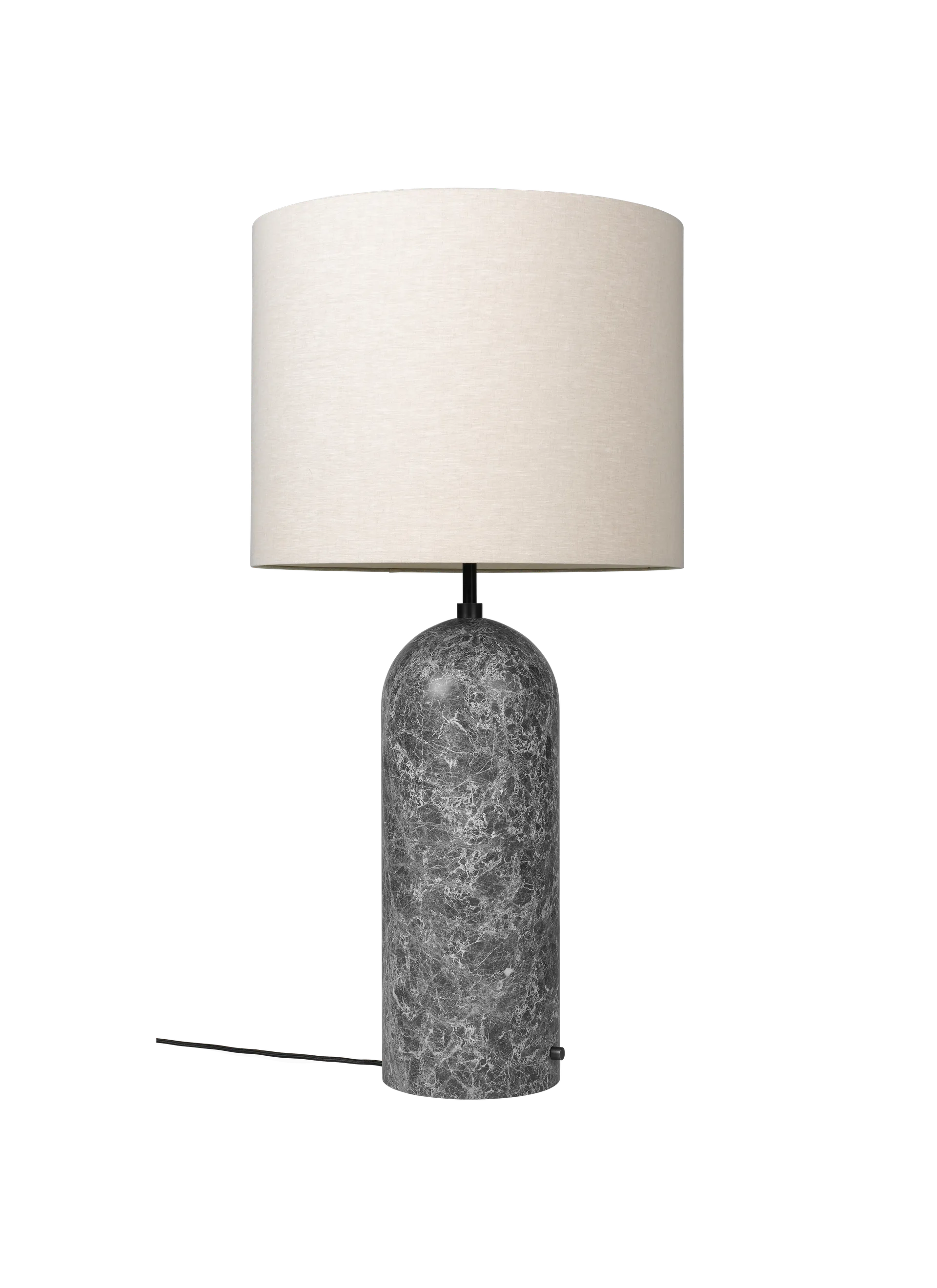 GUBI Gravity Floor Lamp - XL (Canvas shade, Grey Marble, 120 cm, EU)