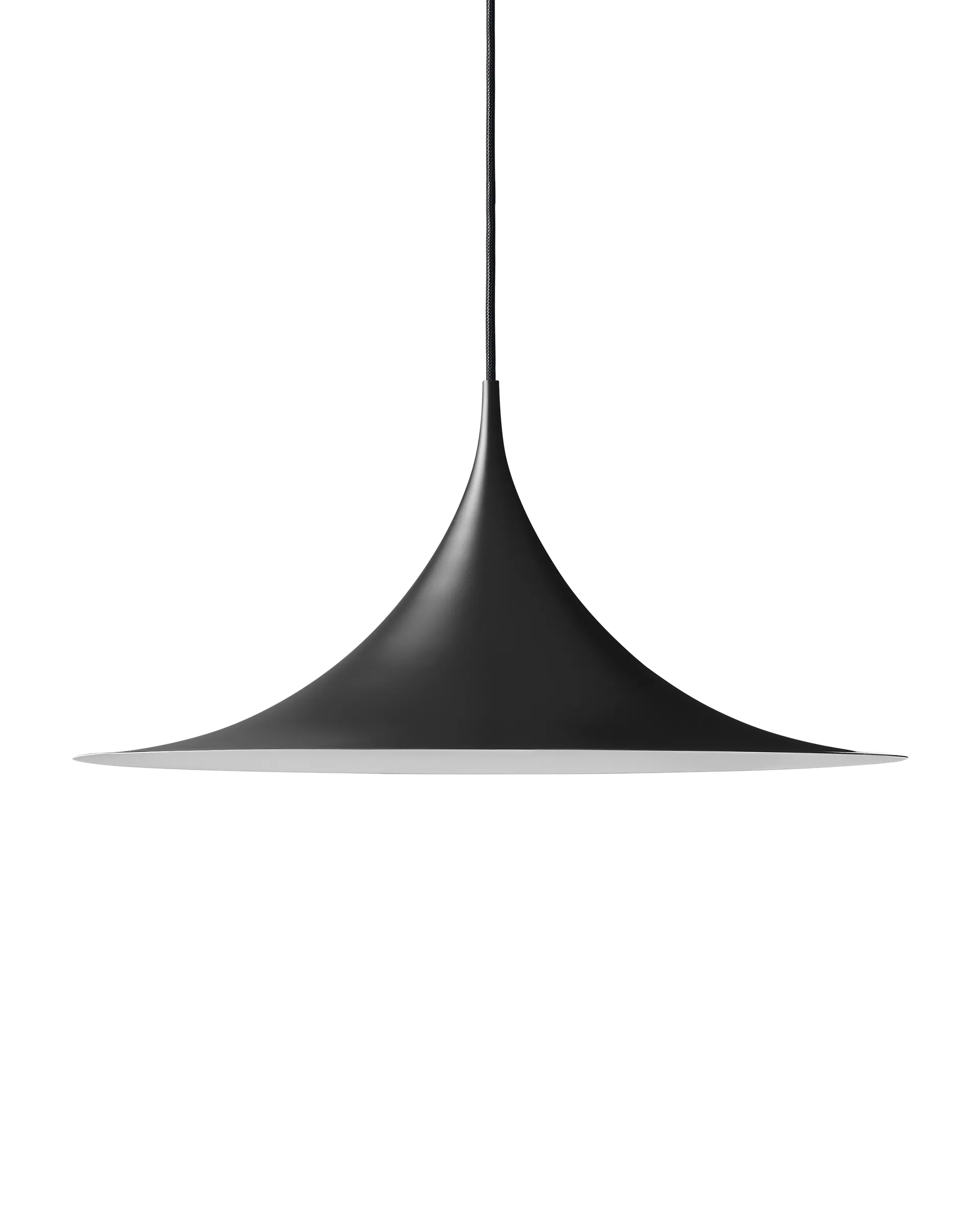 GUBI Semi Pendant (Black Semi Matt, Ø90 x 45 cm, EU)