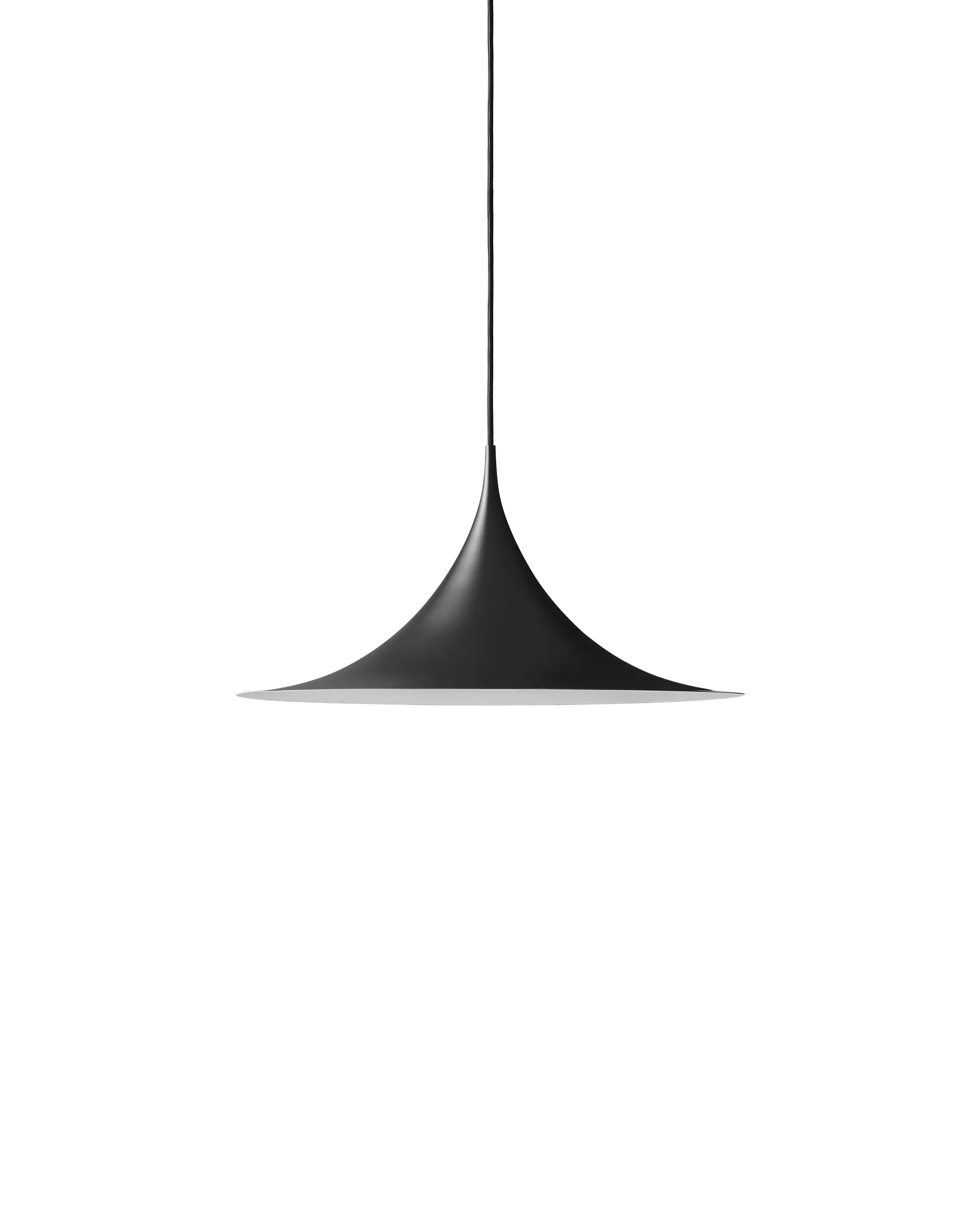 GUBI Semi Pendant (Black Semi Matt, Ø47 x 23,5 cm, EU)