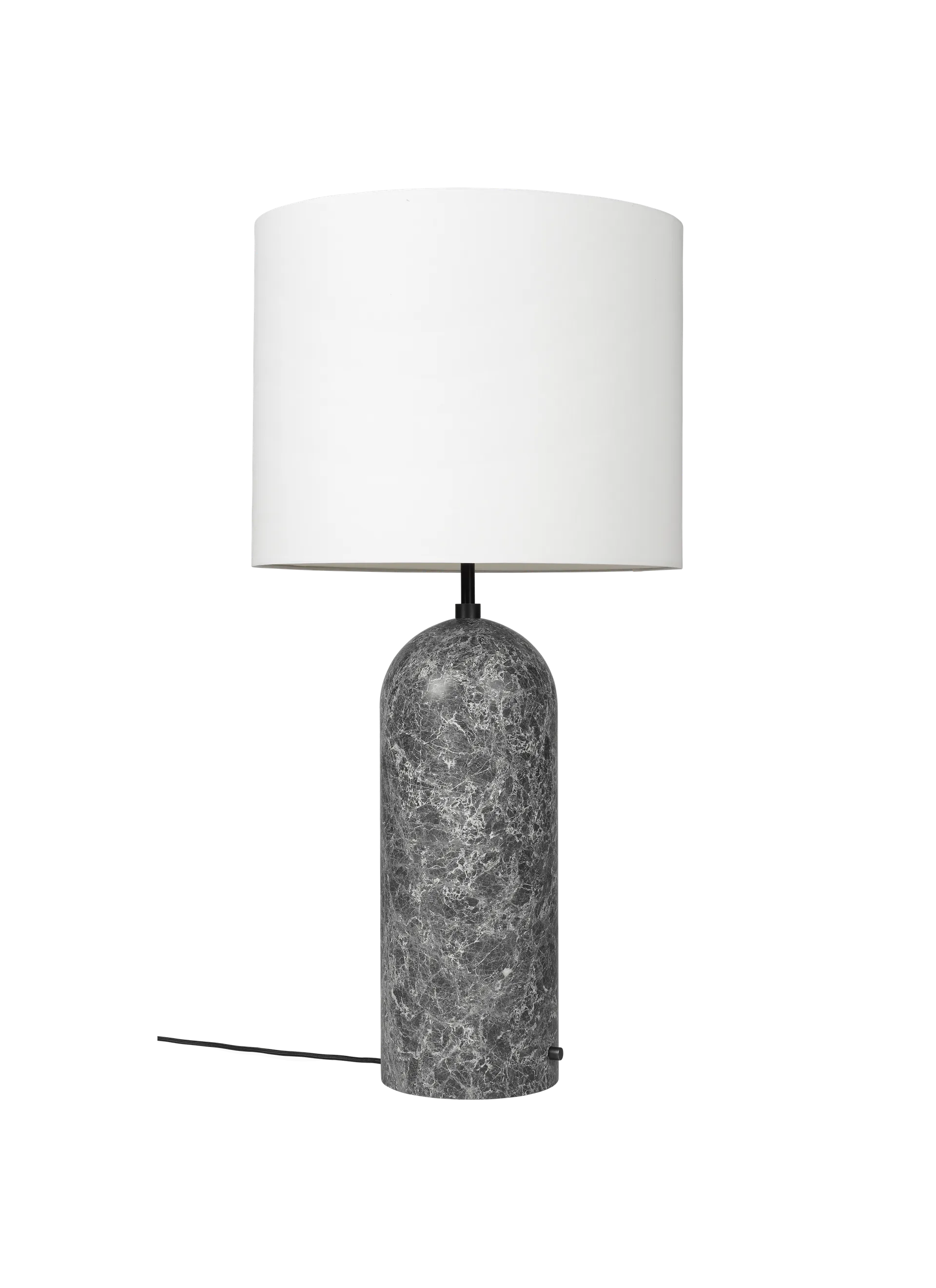 GUBI Gravity Floor Lamp - XL (White shade, Grey Marble, 120 cm, UK)