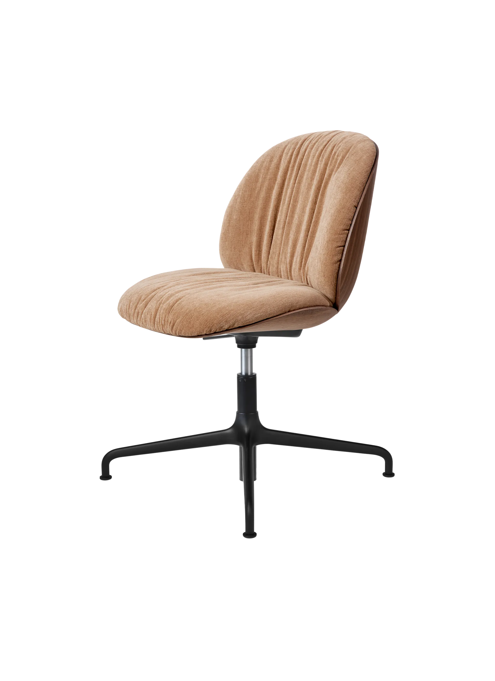GUBI Beetle Soft Meeting Chair (Belsuede Special FR, Dedar (132, Standard), Height adjustable 4-star base)