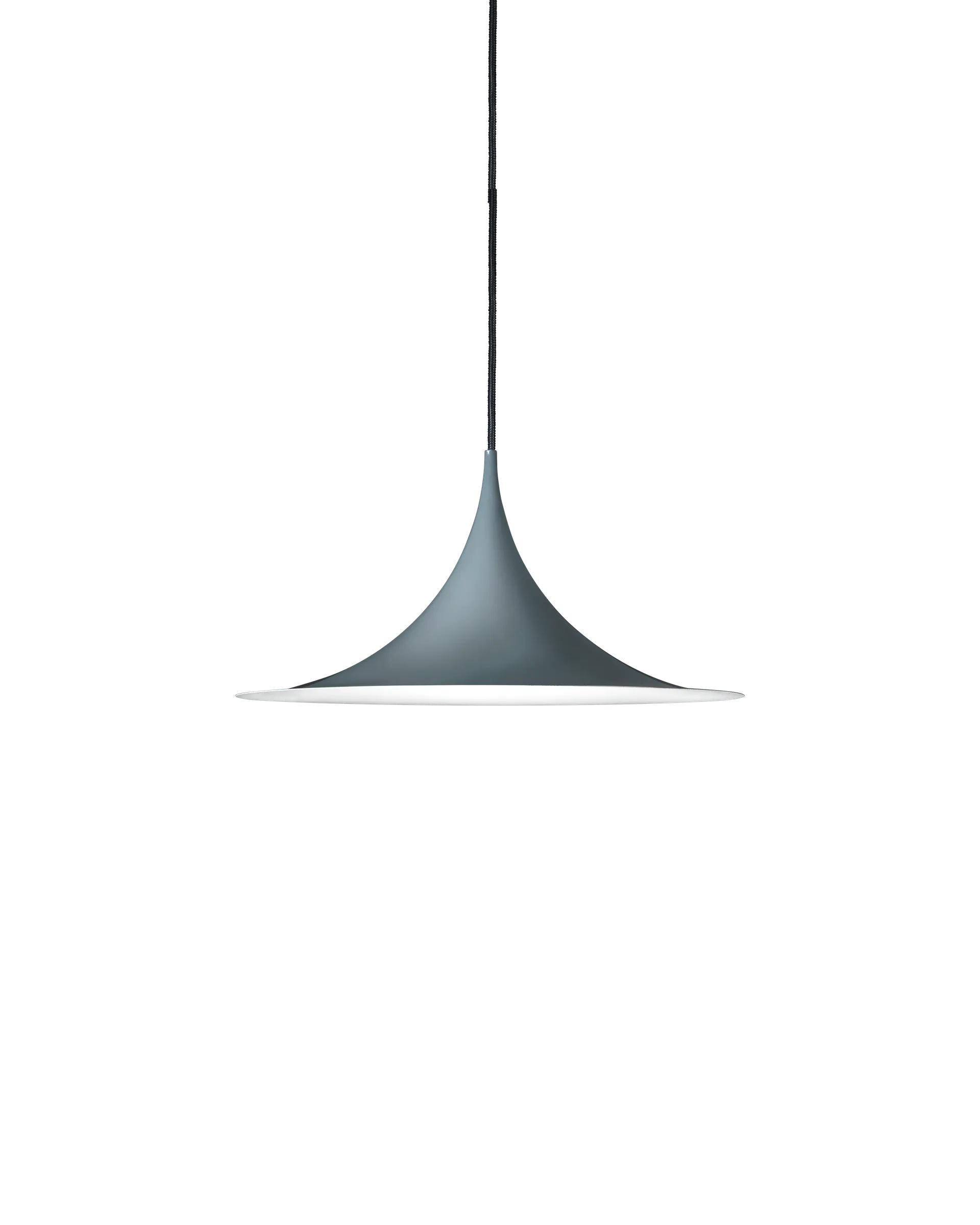 GUBI Semi Pendant (Anthracite Grey Glossy, Ø47 x 23,5 cm, EU)