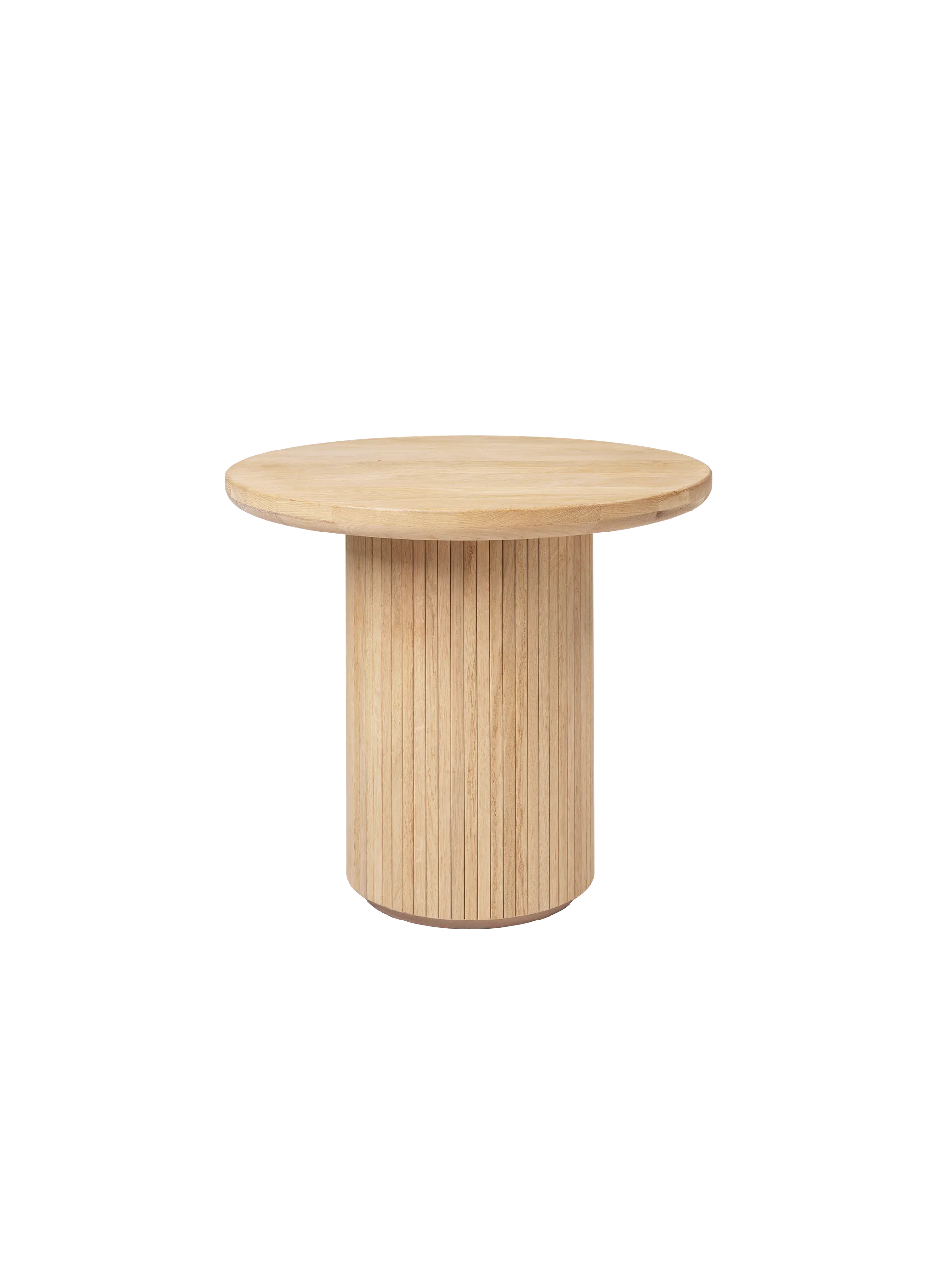 GUBI Moon Lounge Table, Round (Solid Oak Soap Treated, Solid Oak Soap Treated, Ø60 x H55)