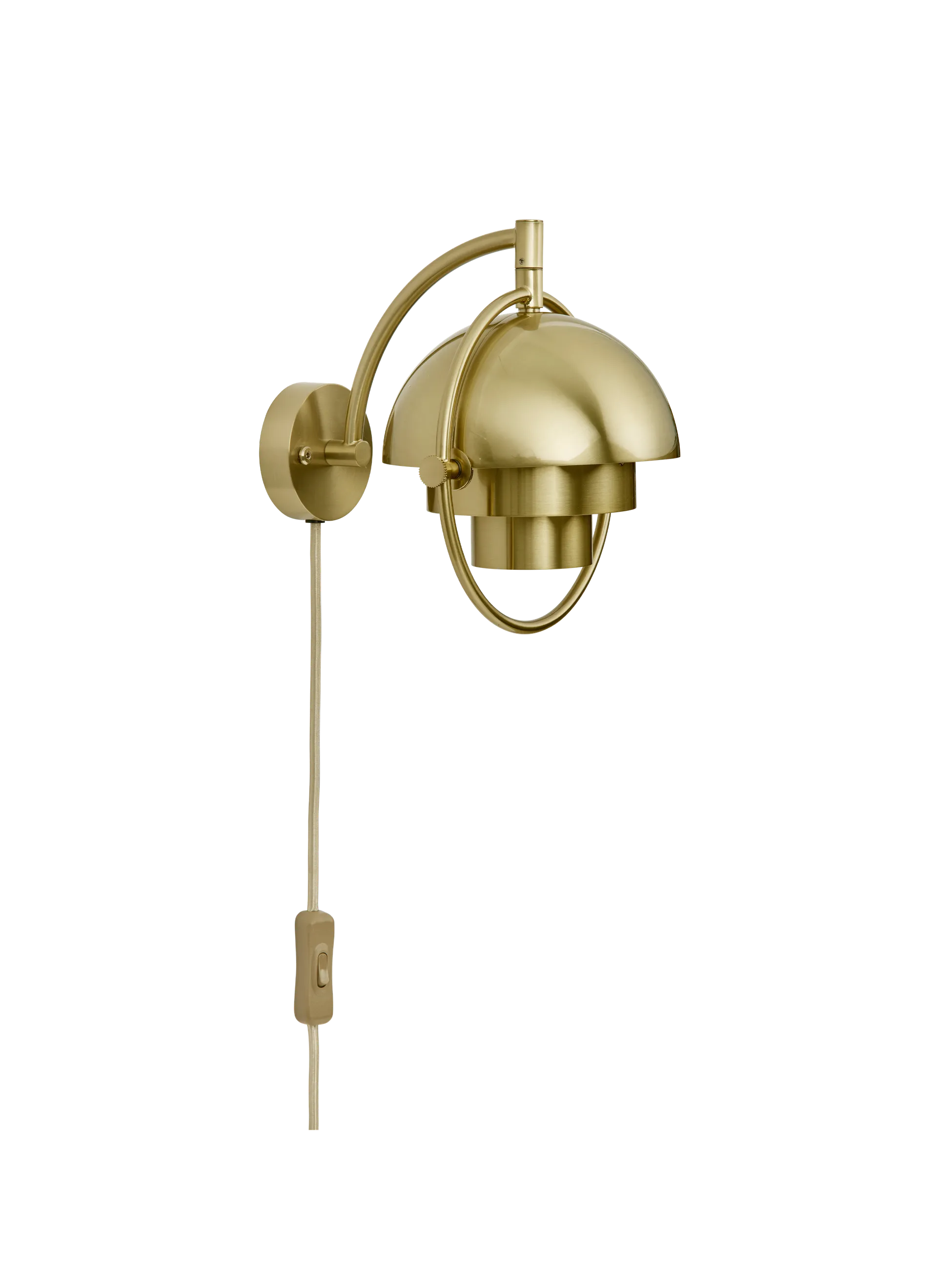 GUBI Multi-Lite Wall Lamp (Brass Shiny, Brass, UK)