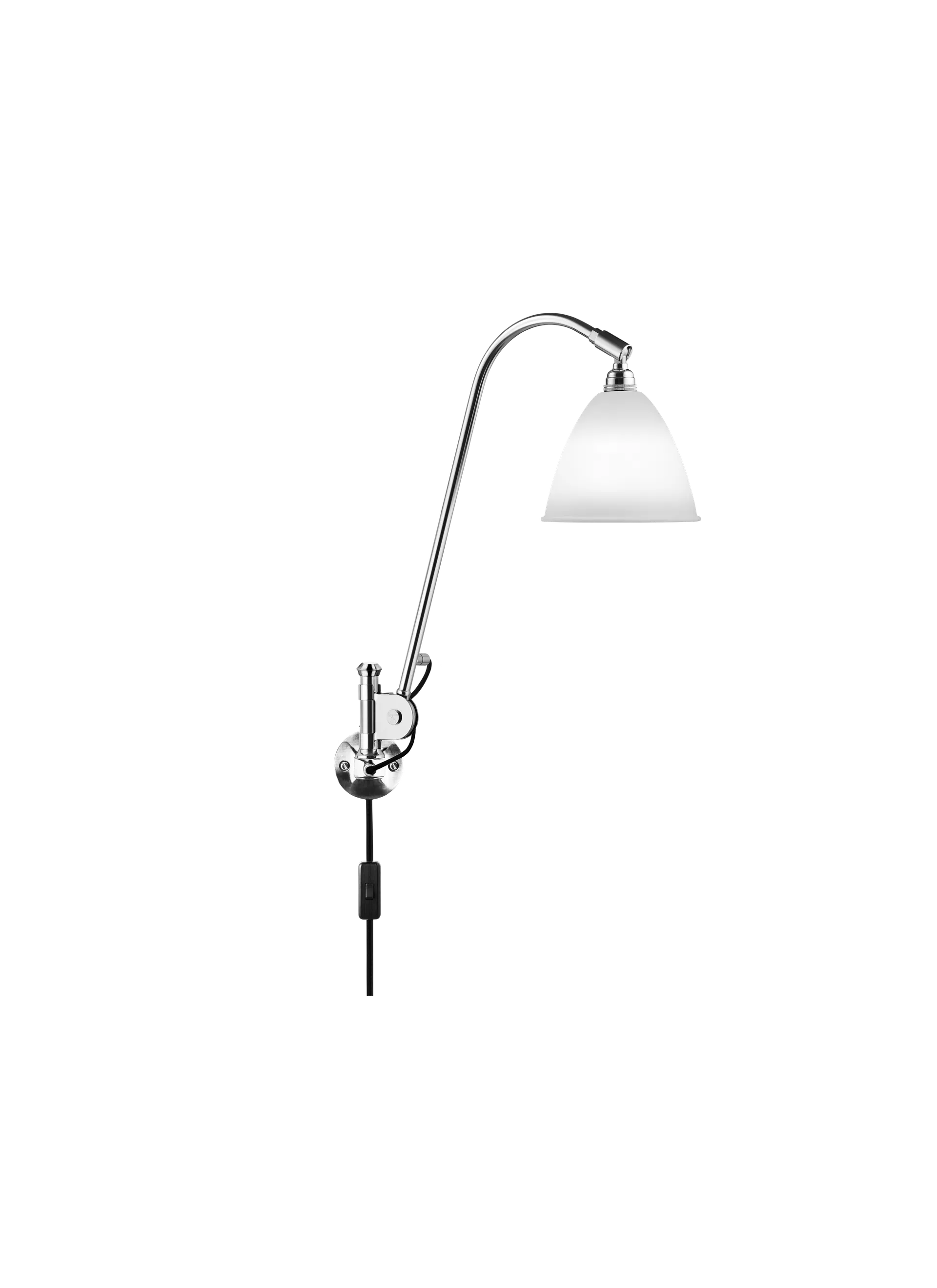 GUBI Bestlite BL6 Wall Lamp (Bone China, Chrome, UK)